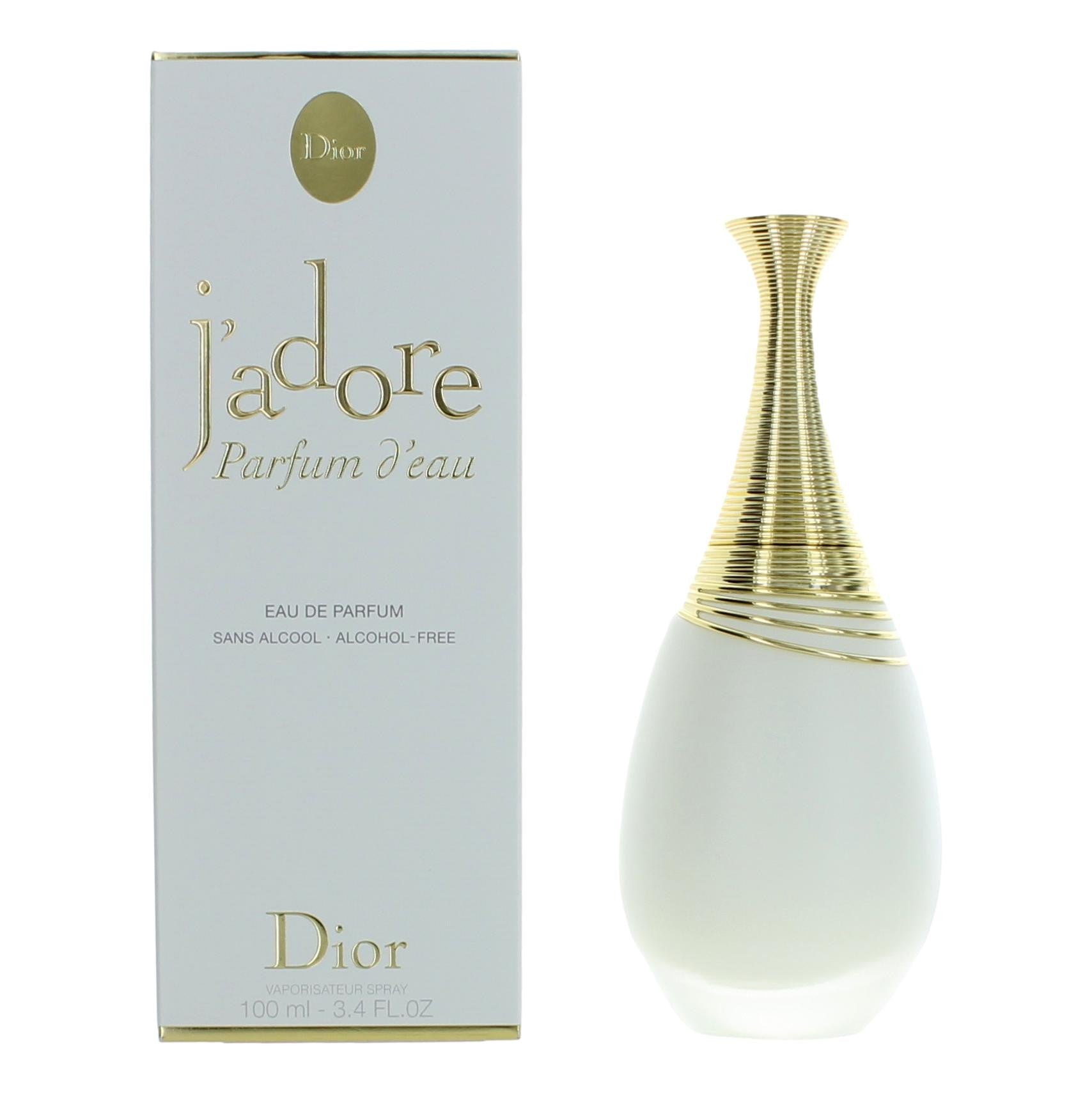 J'adore Parfum D'Eau by Christian Dior, 3.4oz EDP Spray Alcohol Free women by Christian Dior