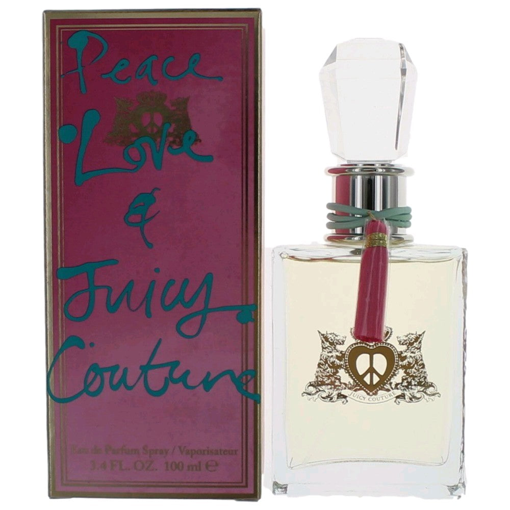 Peace Love & Juicy Couture by Juicy Couture, 3.4oz EDP Spray women by Juicy Couture