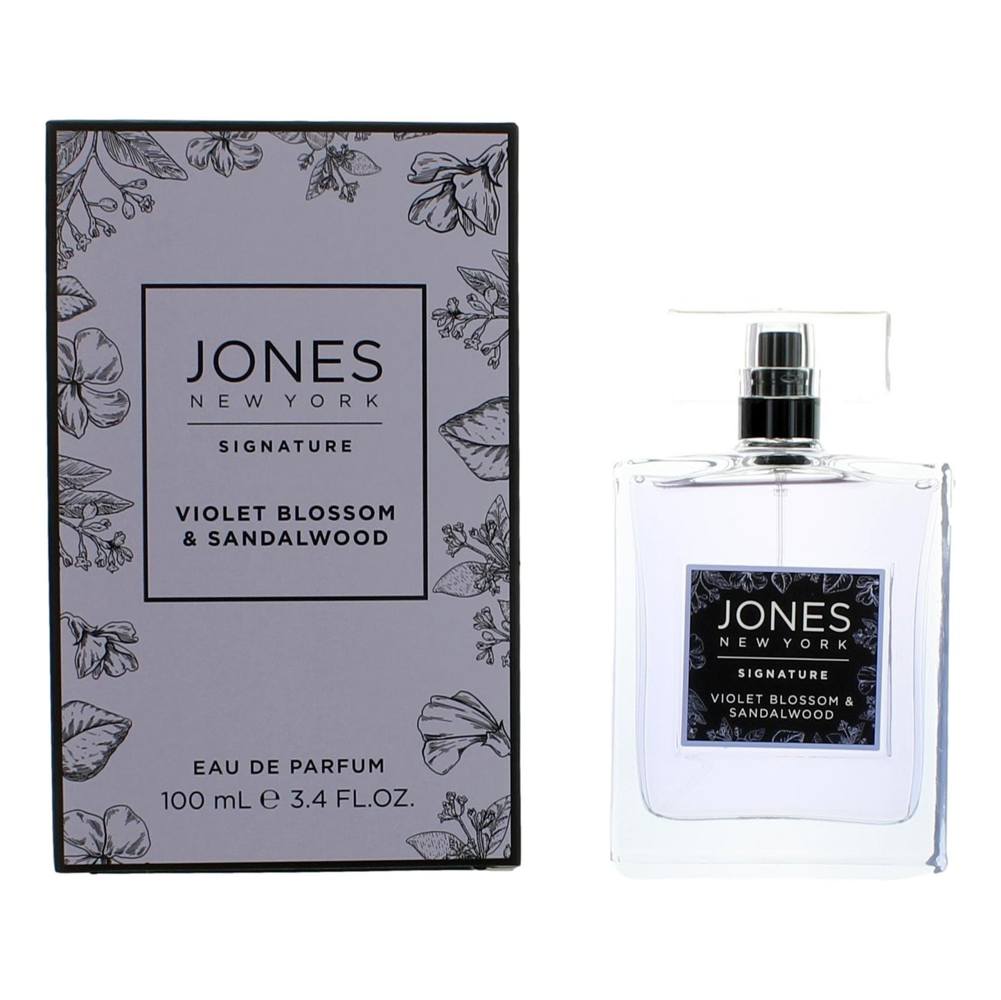 Violet Blossom & Sandalwood by Jones New York, 3.4oz EDP Spray women by Jones New York