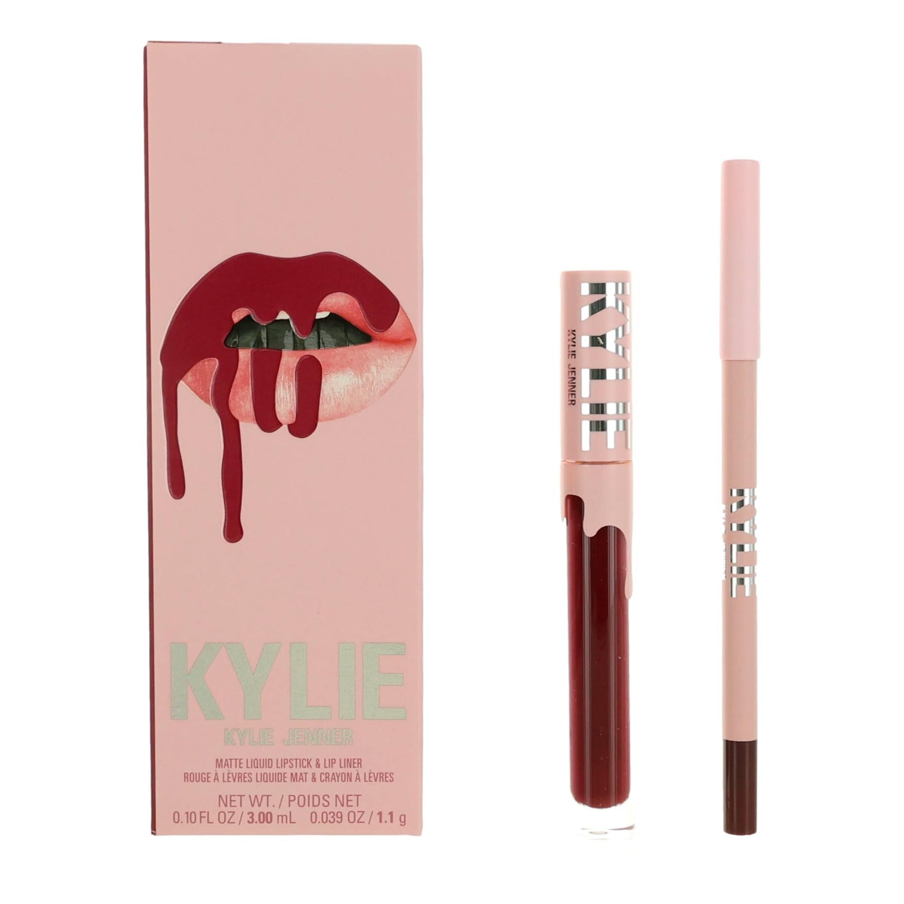 Kylie Matte Liquid Lipstick & Lip Liner by Kylie Jenner- Hollyberry by Kylie Jenner