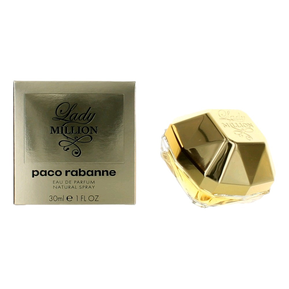 Lady Million by Paco Rabanne, 1 oz EDP Spray for Women by Paco Rabanne
