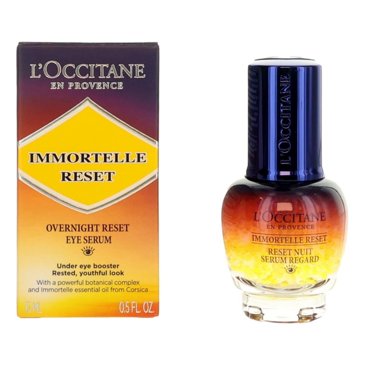 L'Occitane Immortelle Reset by L'Occitane, 0.5oz Overnight Reset Eye Serum by L'Occitane