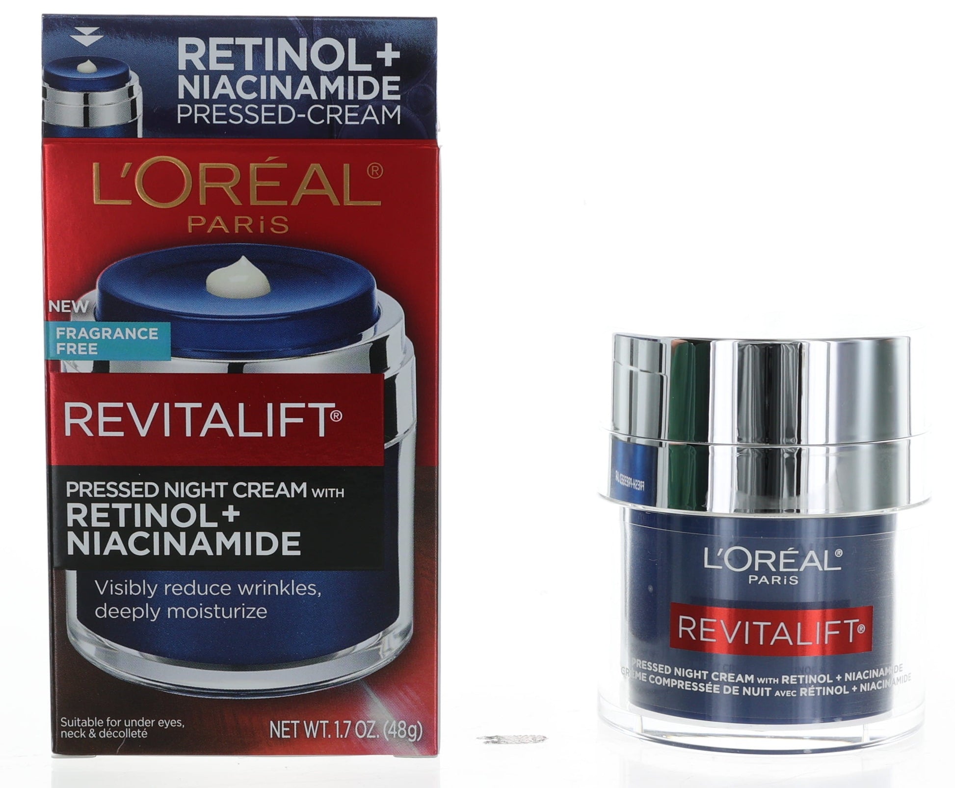 L'Oreal Revitalift, 1.7oz Pressed Night Cream with Retinol + Niacinamide by L'Oreal