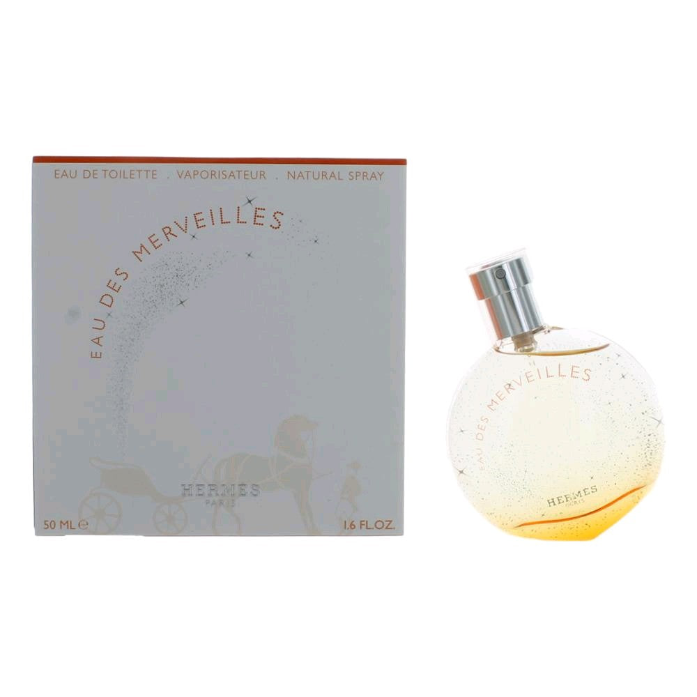 Eau Des Merveilles by Hermes, 1.6 oz EDT Spray for Women by Hermes