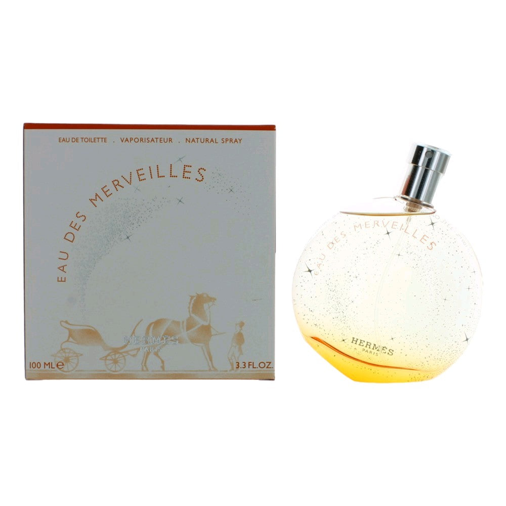 Eau Des Merveilles by Hermes, 3.3 oz EDT Spray for Women by Hermes