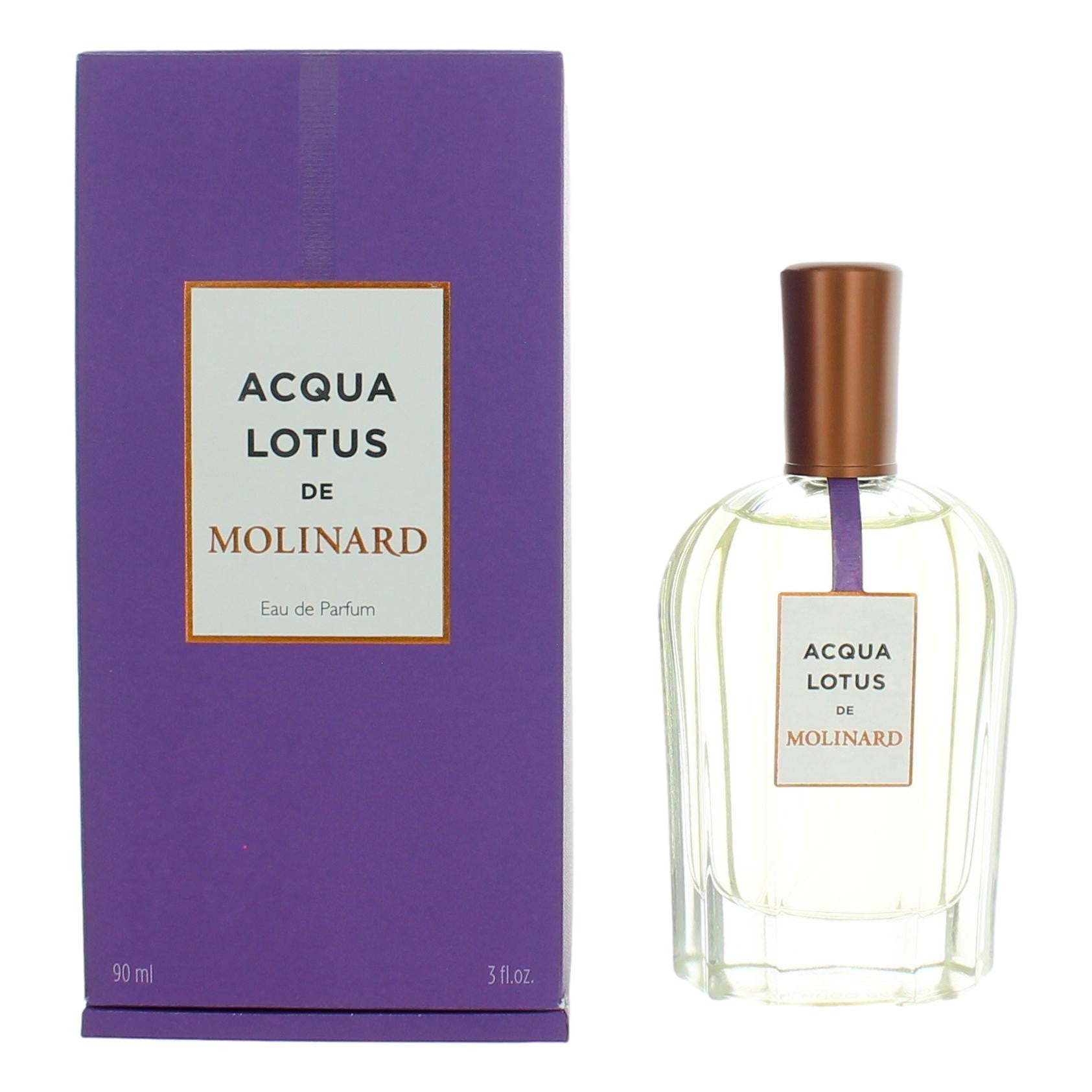 Acqua Lotus by Molinard, 3 oz EDP Spray for Women by Molinard