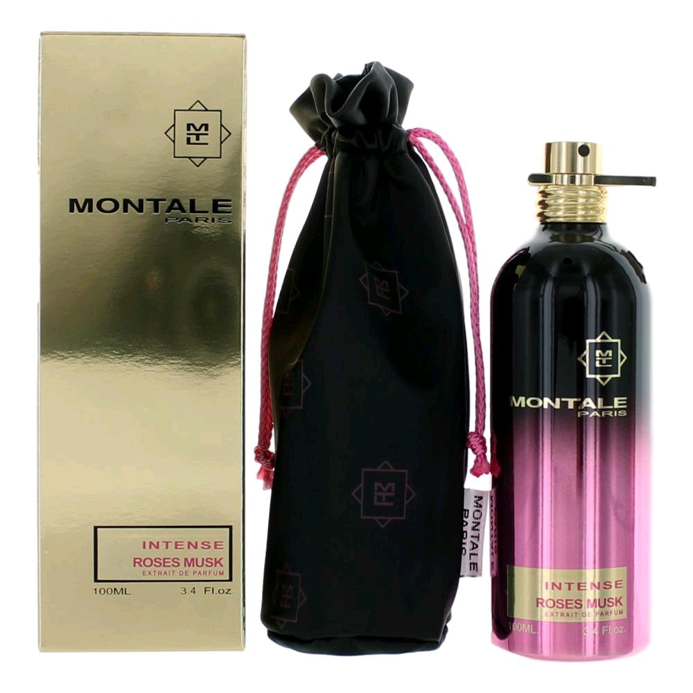 Montale Intense Roses Musk by Montale, 3.4oz Extrait De Parfum Spray women by Montale
