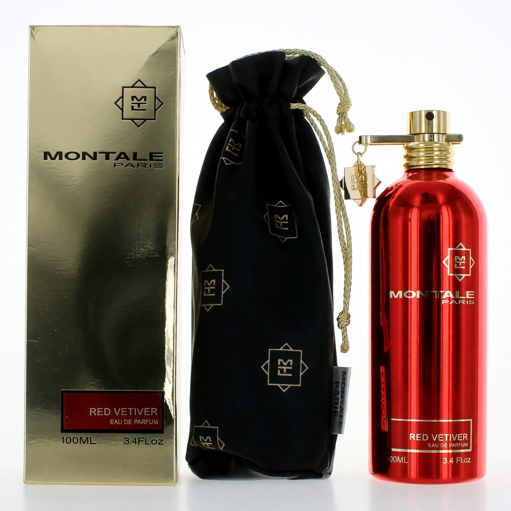 Montale Red Vetiver by Montale, 3.4 oz EDP Spray for Men by Montale