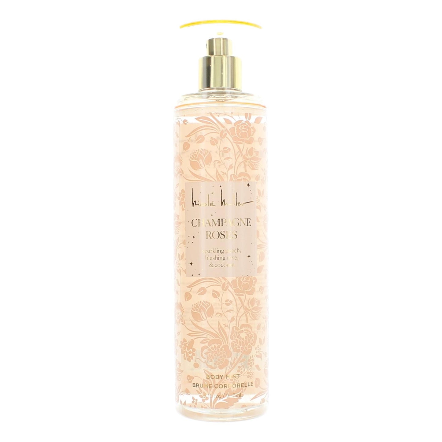 Champagne Roses by Nicole Miller, 8 oz Body Mist for Women by Nicole Miller