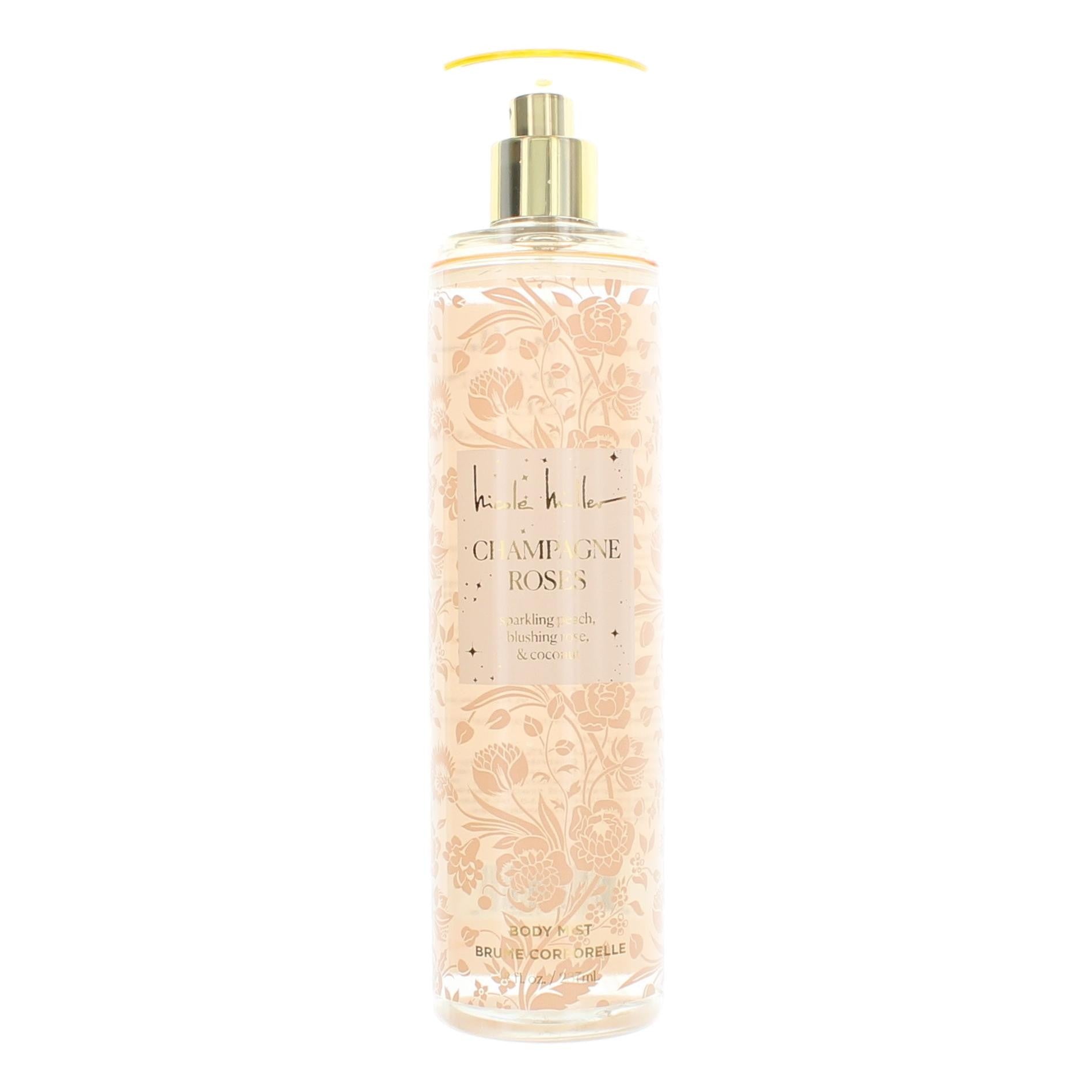 Champagne Roses by Nicole Miller, 8 oz Body Mist for Women by Nicole Miller