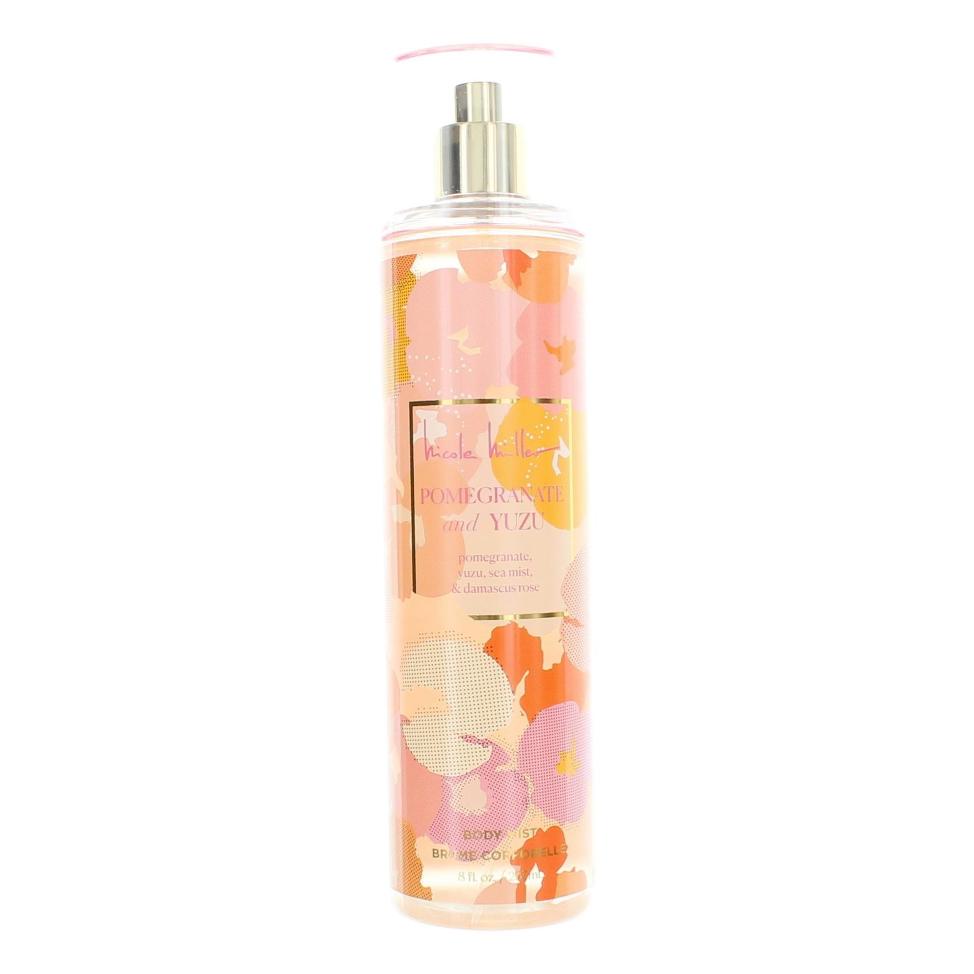 Pomegranate and Yuzu by Nicole Miller, 8 oz Body Mist for Women by Nicole Miller