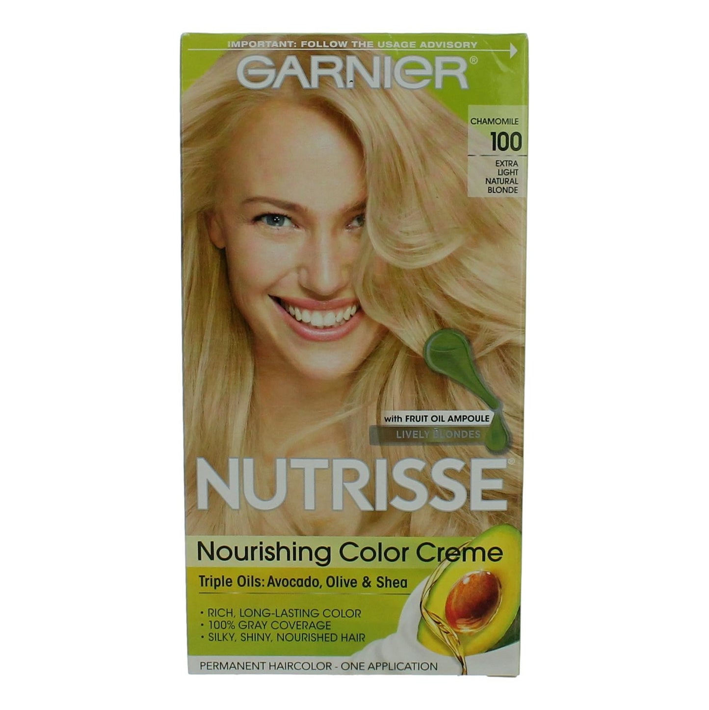 Garnier Hair Color Nutrisse Coloring Creme by Garnier, Hair Color- Chamomile 100 by Garnier