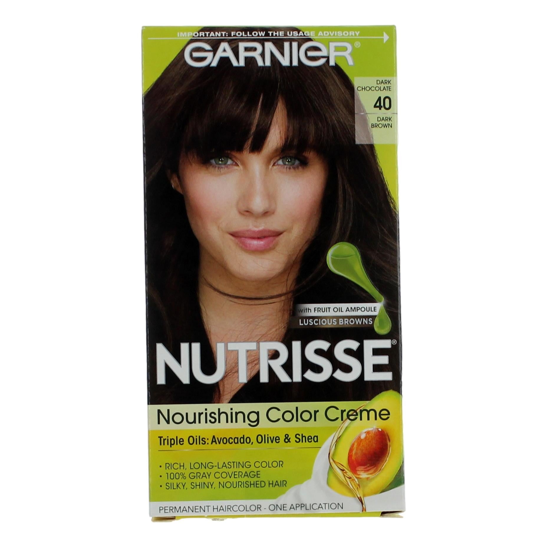 Garnier Hair Color Nutrisse Coloring Creme by Garnier, Hair Color- Dark Chocolate 40 by Garnier