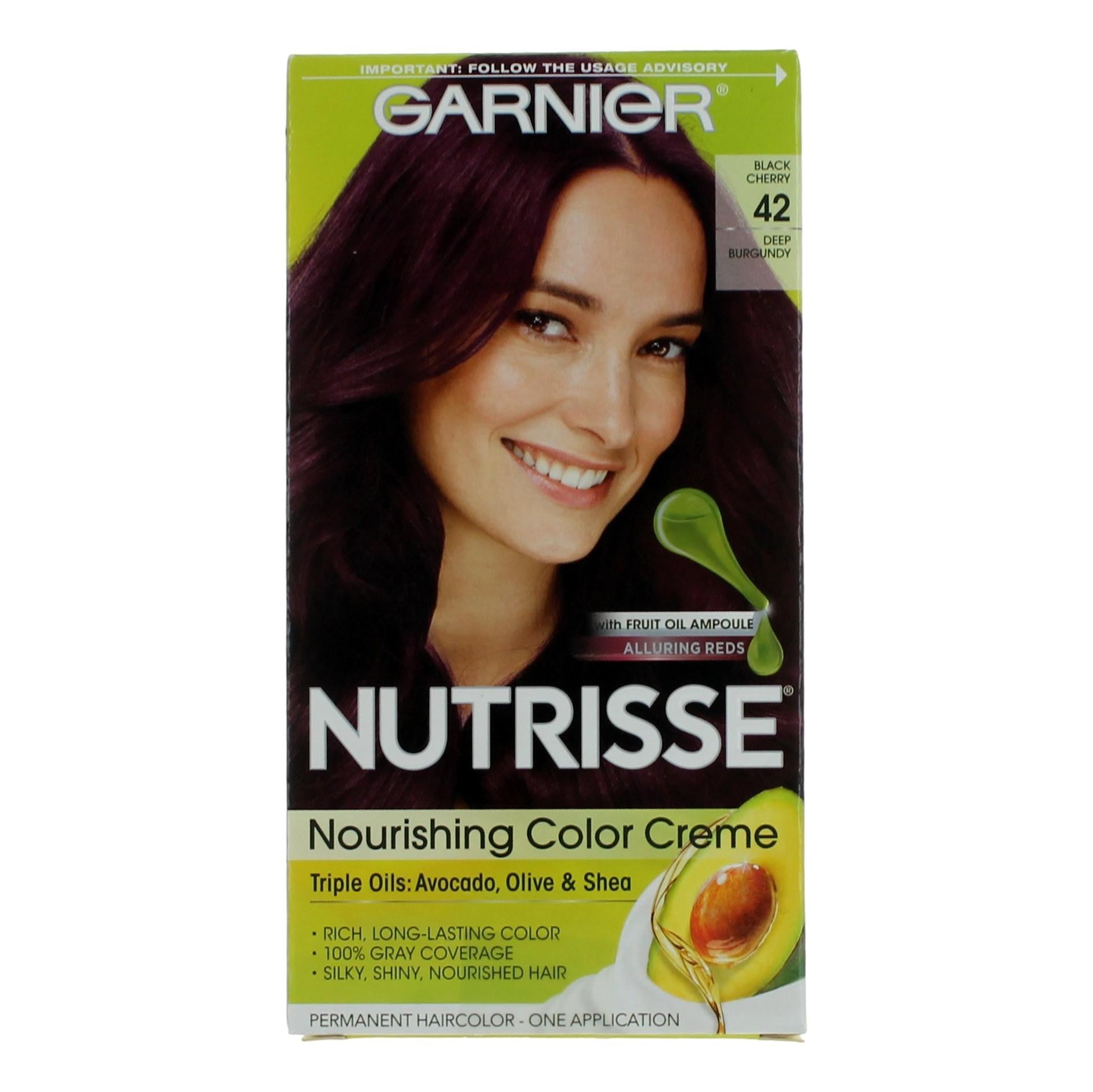 Garnier Hair Color Nutrisse Coloring Creme by Garnier, Hair Color- Black Cherry 42 by Garnier