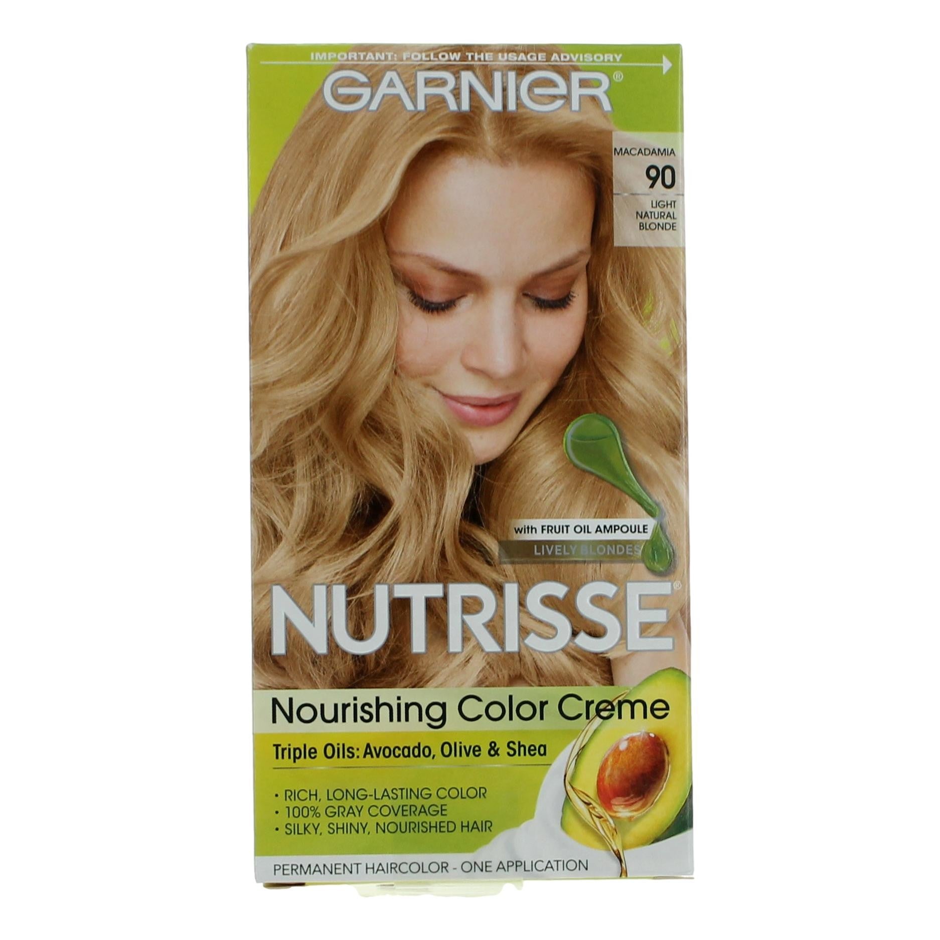 Garnier Hair Color Nutrisse Coloring Creme by Garnier, Hair Color- Macadamia 90 by Garnier