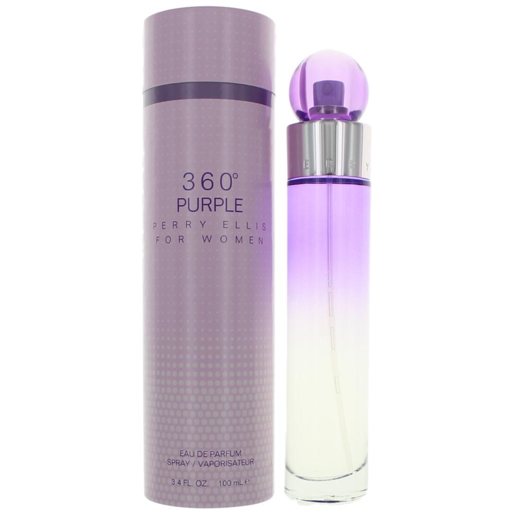 Perry Ellis 360 Purple by Perry Ellis, 3.4 oz EDP Spray for Women by Perry Ellis