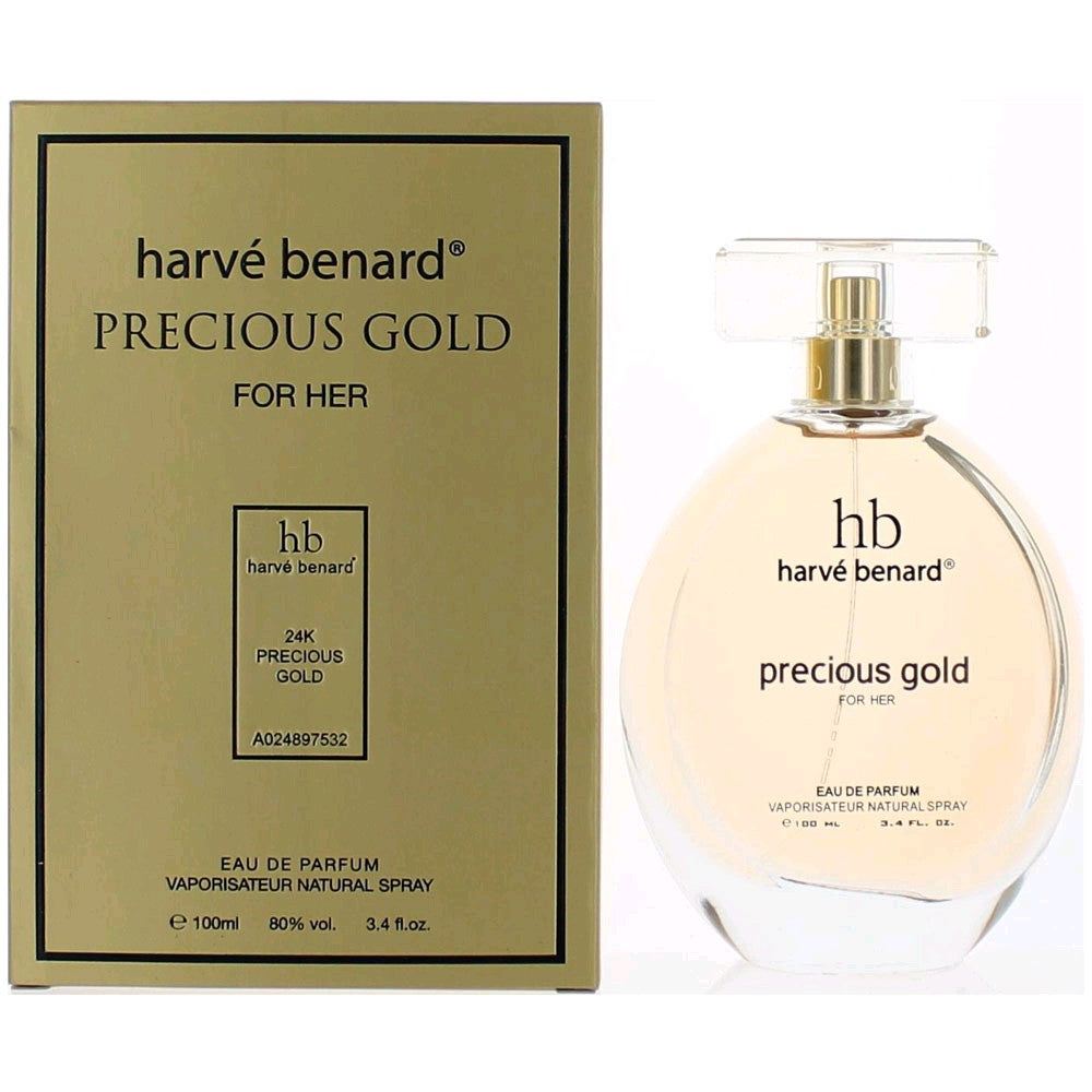 Precious Gold by Harve Bernard, 3.4 oz EDP Spray for Women by Harve Bernard