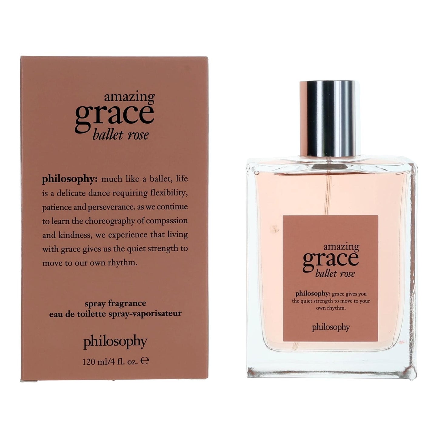 Amazing Grace Ballet Rose by Philosophy, 4 oz EDT Spray for Women by Philosophy