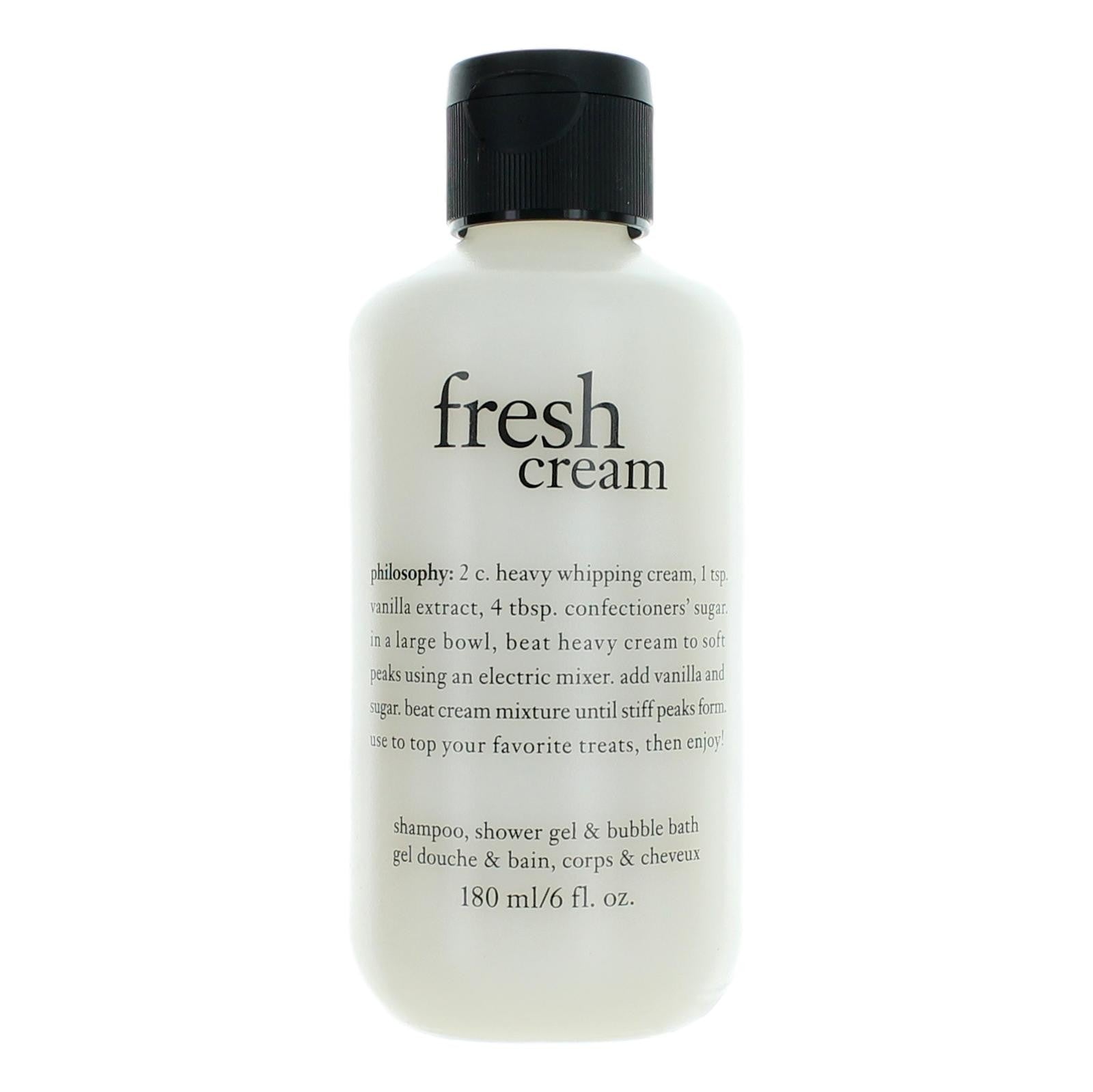 Fresh Cream by Philosophy, 6oz Shampoo, Shower Gel, and Bubble Bath women by Philosophy