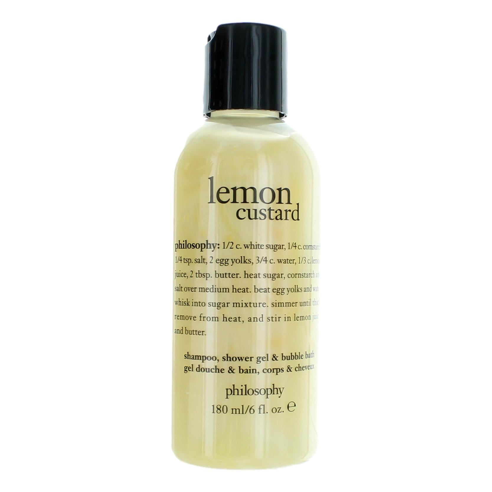 Lemon Custard by Philosophy, 6oz Shampoo, Shower Gel, and Bubble Bath women by Philosophy
