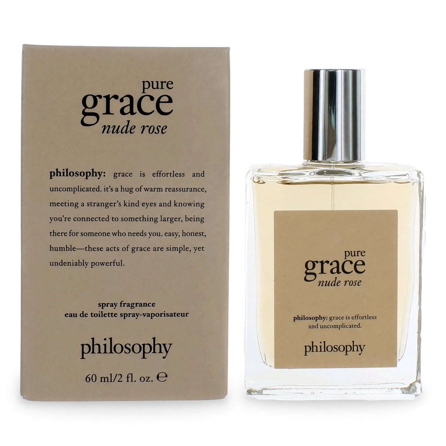 Pure Grace Nude Rose by Philosophy, 2 oz EDT Spray for Women by Philosophy