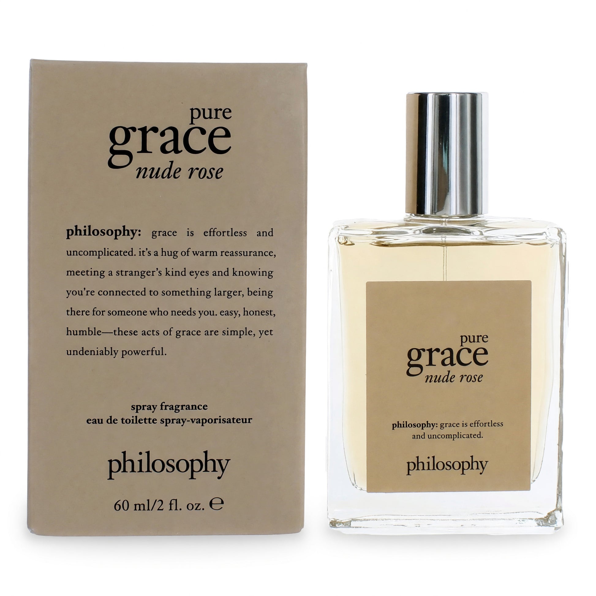 Pure Grace Nude Rose by Philosophy, 2 oz EDT Spray for Women by Philosophy