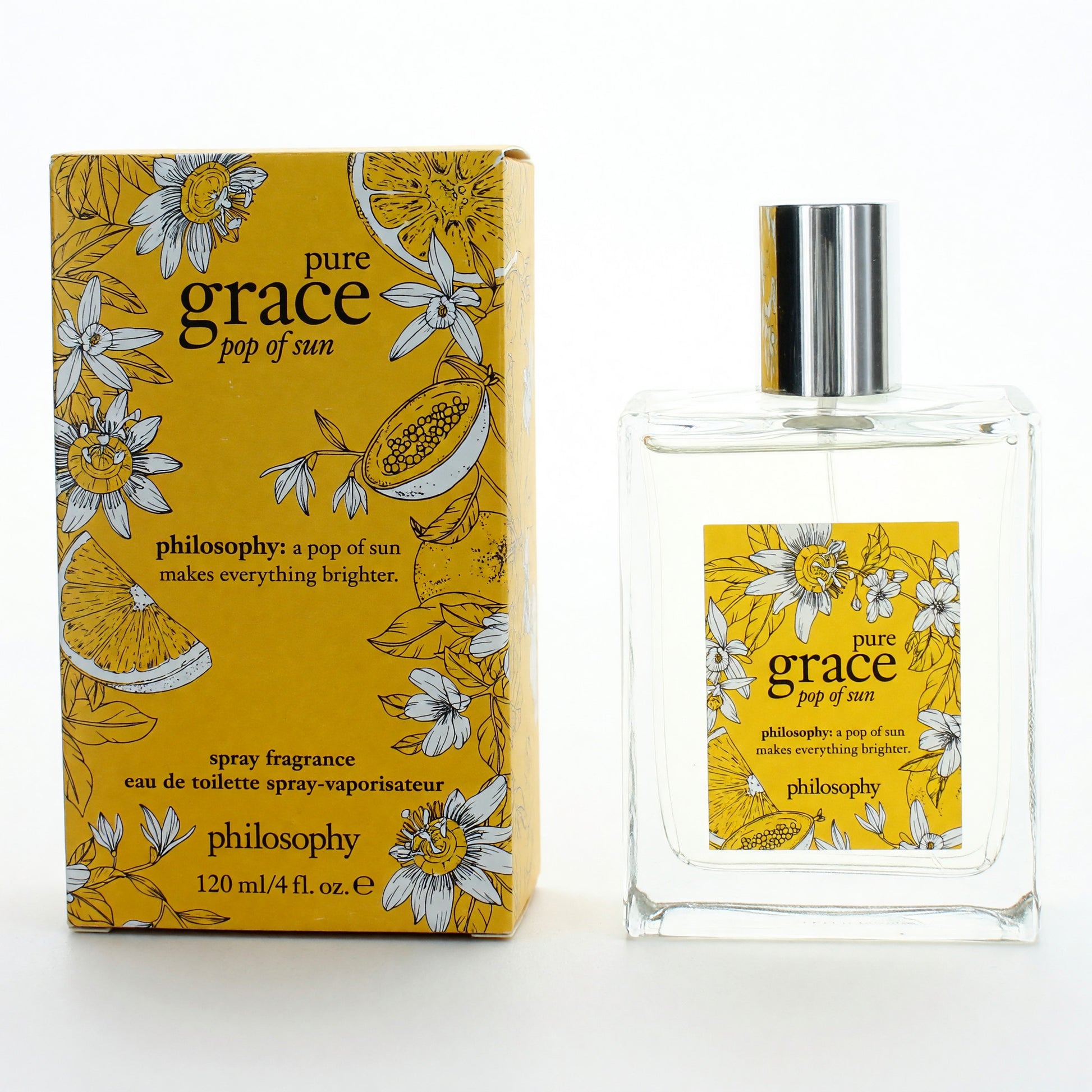 Pure Grace Pop of Sun by Philosophy, 4 oz EDT Spray for Women by Philosophy