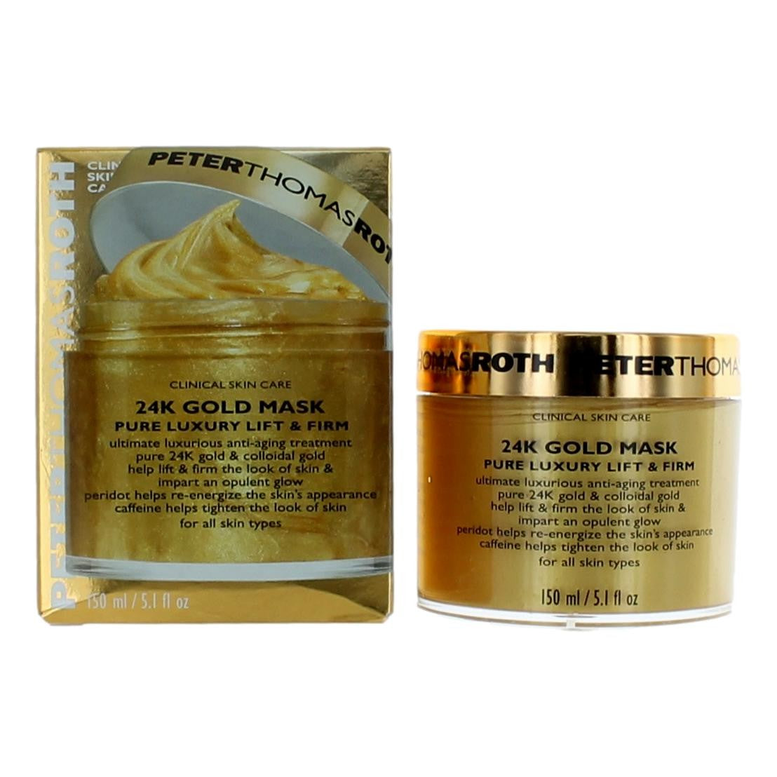 Peter Thomas Roth 24K Gold Mask, 5.1oz Pure Luxury Lift & Firm Mask by Peter Thomas Roth