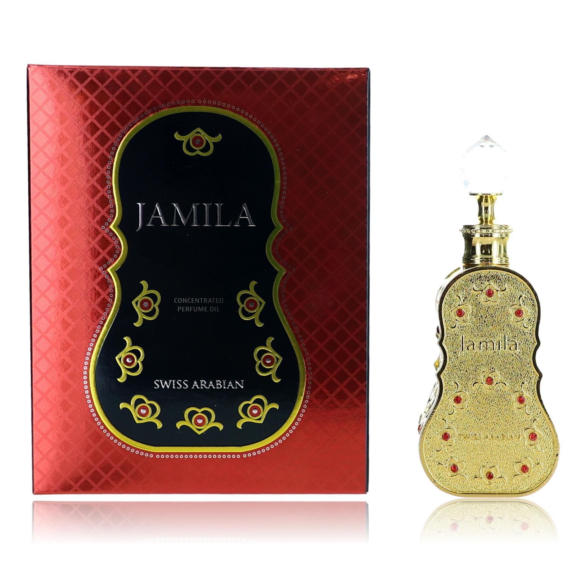 Jamila by Swiss Arabian, 0.5 oz Concentrated Perfume Oil for Women by Swiss Arabian