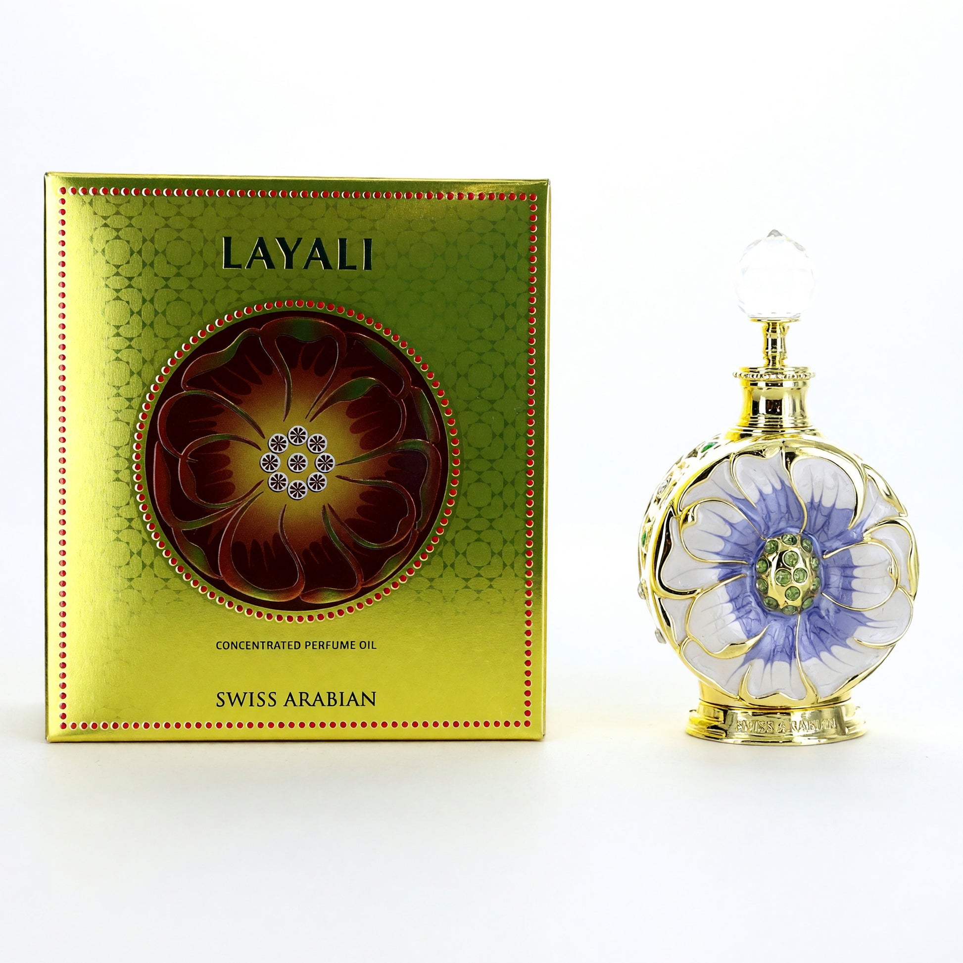 Layali by Swiss Arabian, 0.5 oz Concentrated Perfume Oil for Women by Swiss Arabian