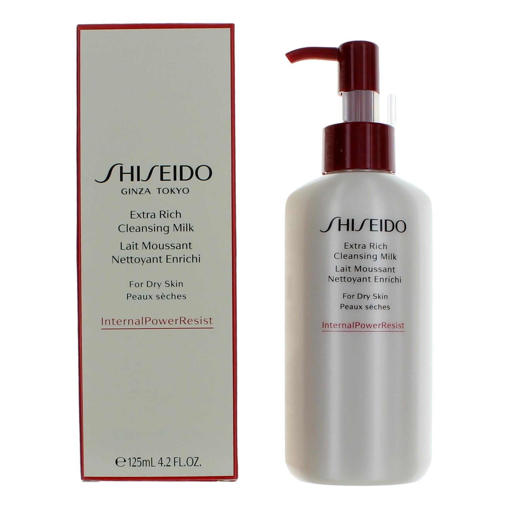 Shiseido Extra Rich Cleansing Milk by Shiseido, 4.2 oz Facial Cleanser by Shiseido