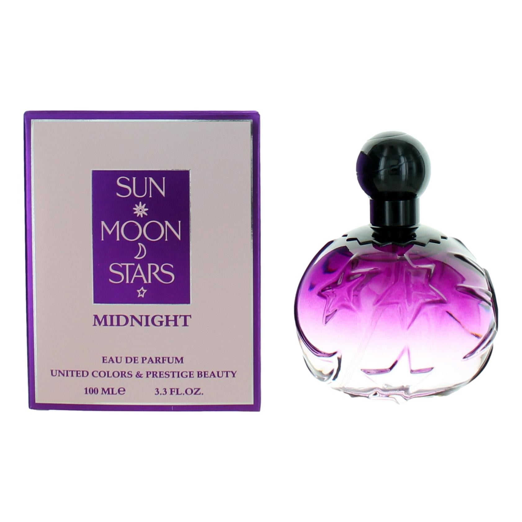 Sun Moon Stars Midnight by United Colors, 3.4 oz EDP Spray for Women by United Colors