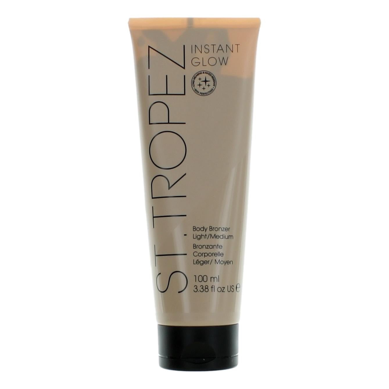 St. Tropez Instant Glow, 3.3oz Face & Body Bronzer for Unisex - Light Medium by St. Tropez