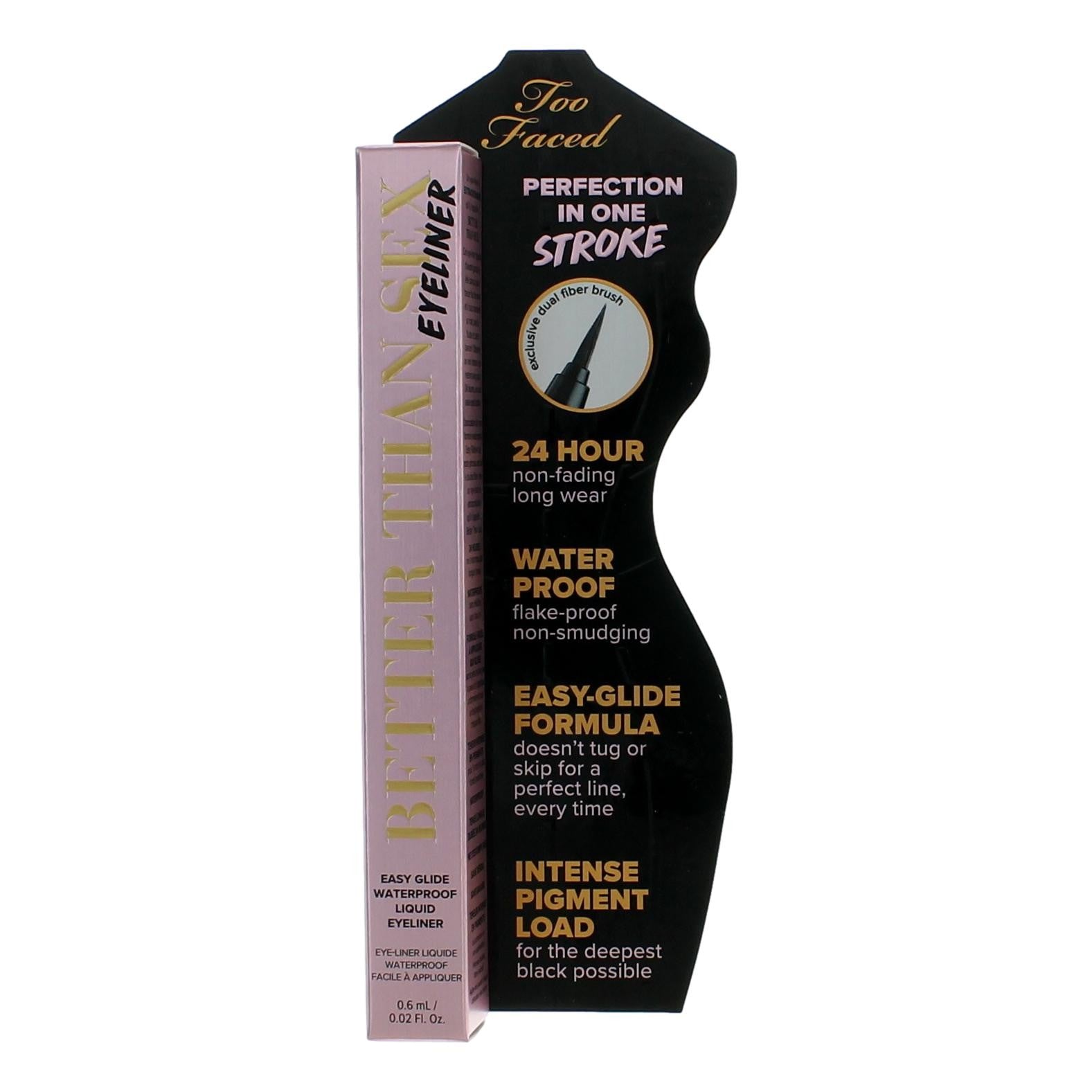Too Faced Better Than Sex by Too Faced, 0.02 oz Waterproof Eyeliner by Too Faced
