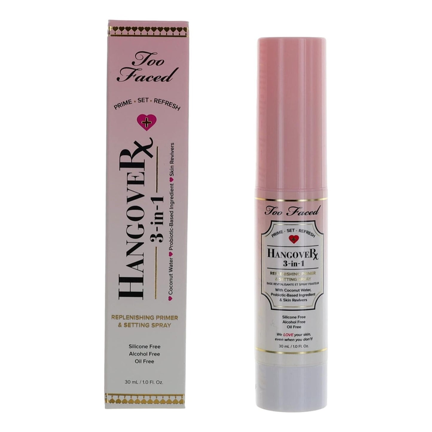 Too Faced Hangover Rx by Too Faced, 1oz 3-in-1 Primer and Setting Spray by Too Faced