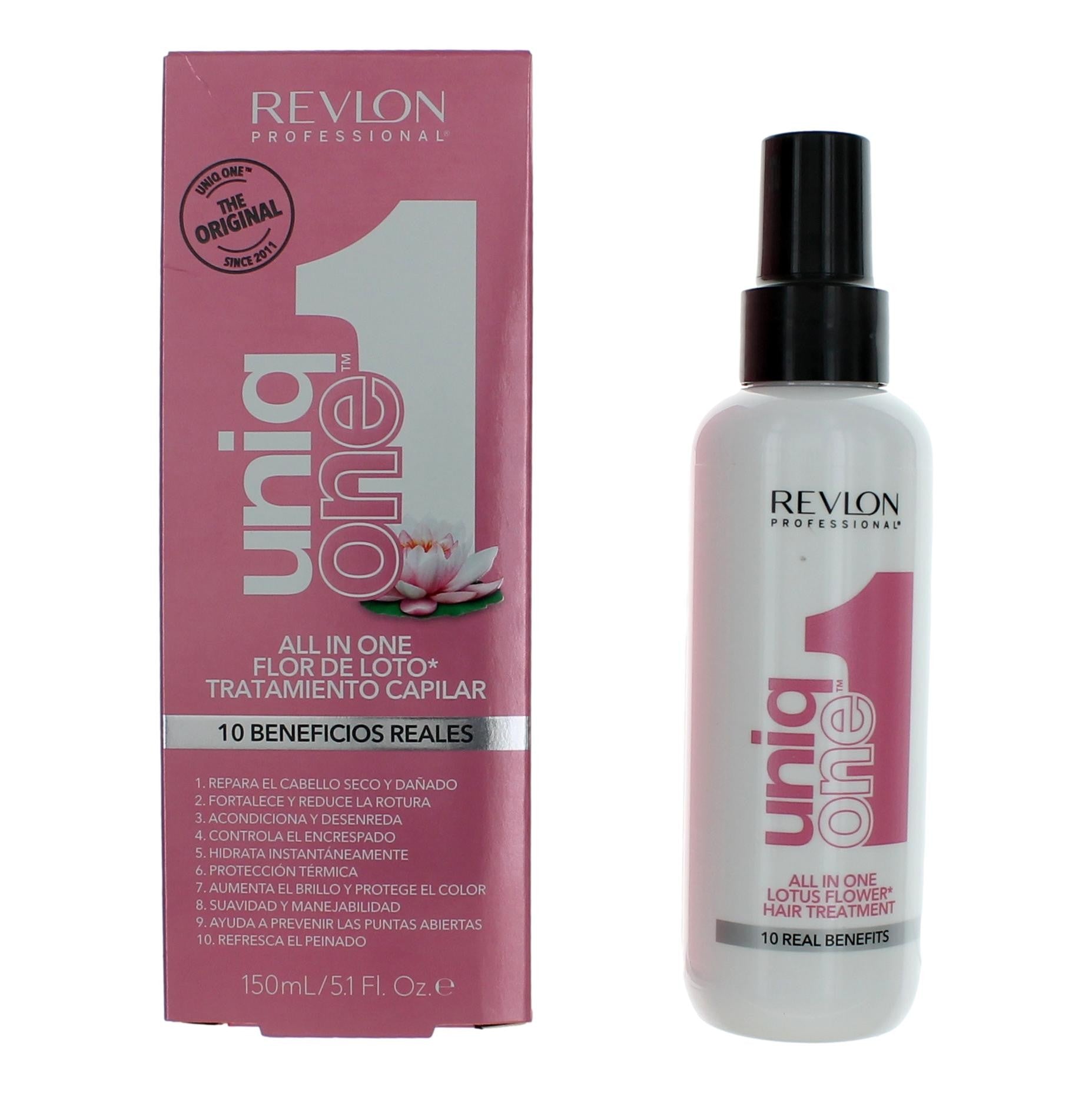 UniqOne All In One Lotus Flower Hair Treatment by Revlon, 5.1oz Hair Treatment by Revlon