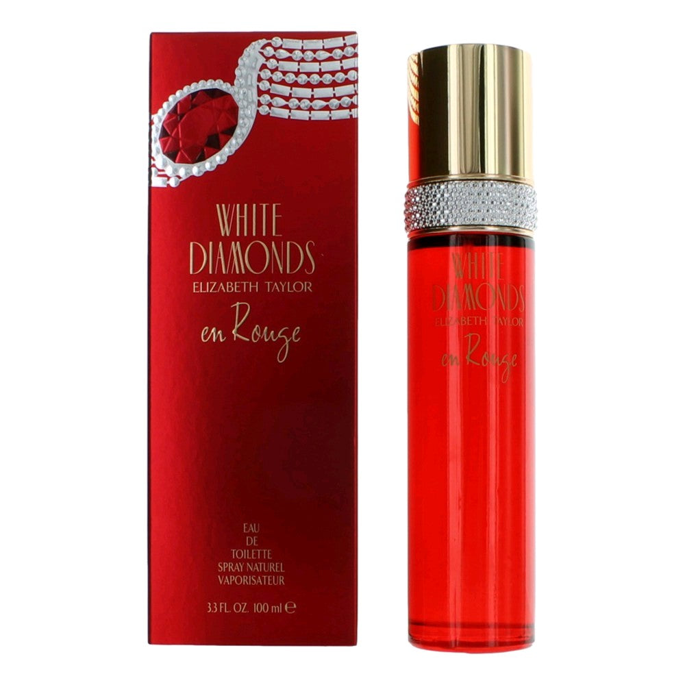 White Diamonds En Rouge by Elizabeth Taylor, 3.3oz EDT Spray women by Elizabeth Taylor
