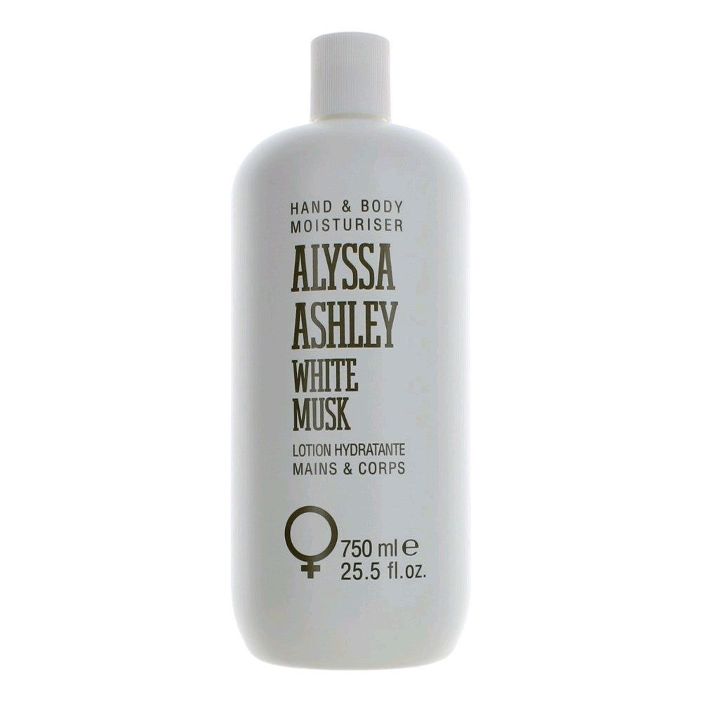 White Musk by Alyssa Ashley, 25.5 oz Hand & Body Moisturizer for Women by Alyssa Ashley
