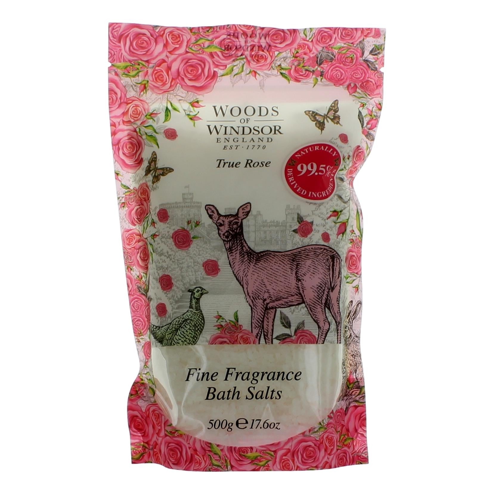 Woods of Windsor True Rose by Woods of Windsor, 17.6oz Bath Salts women by Woods Of Windsor