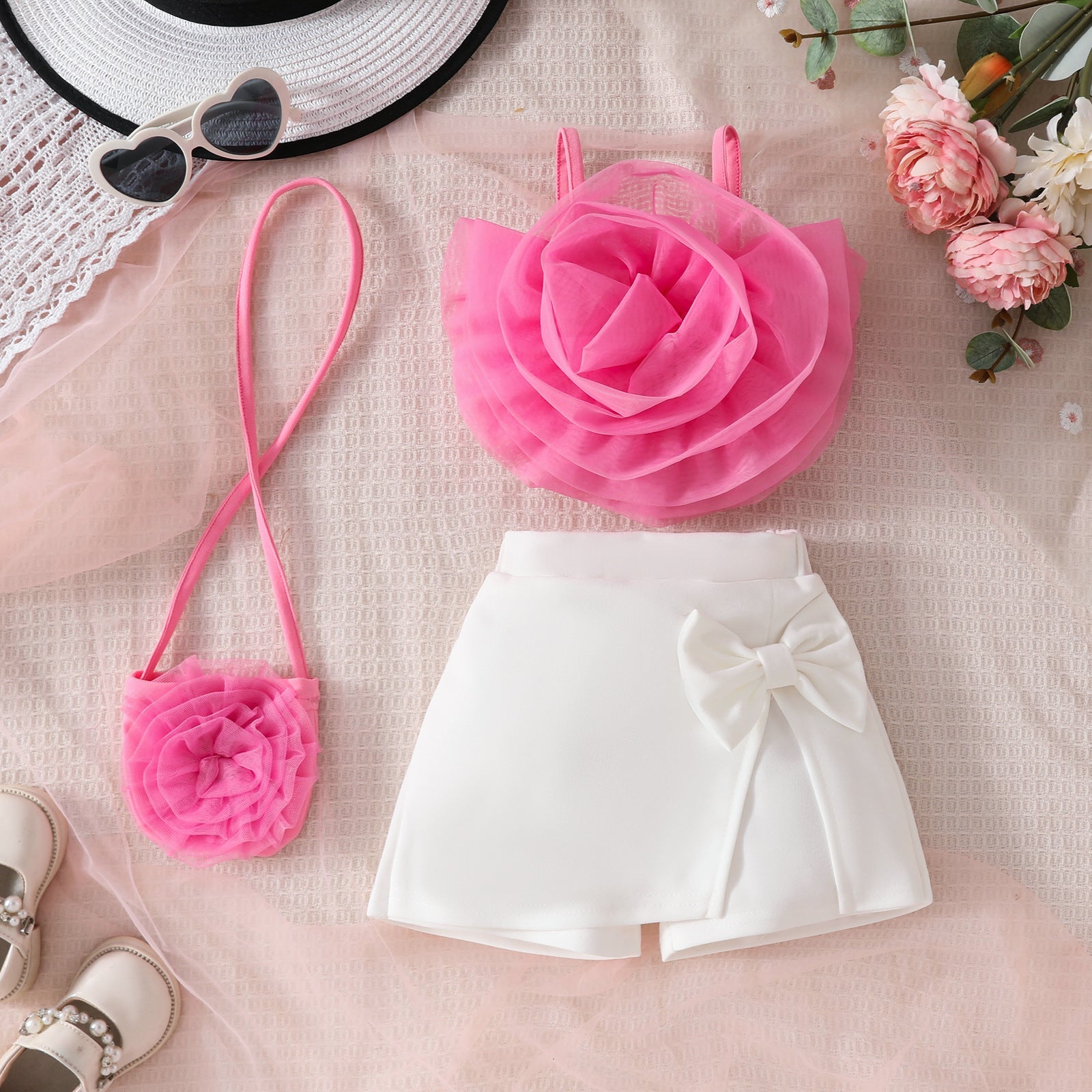 Girl's 3D Flower Pulling Strap Set by Baby Joy
