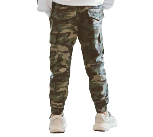 Children's Sports Military Camouflage Casual Trousers by Baby Joy