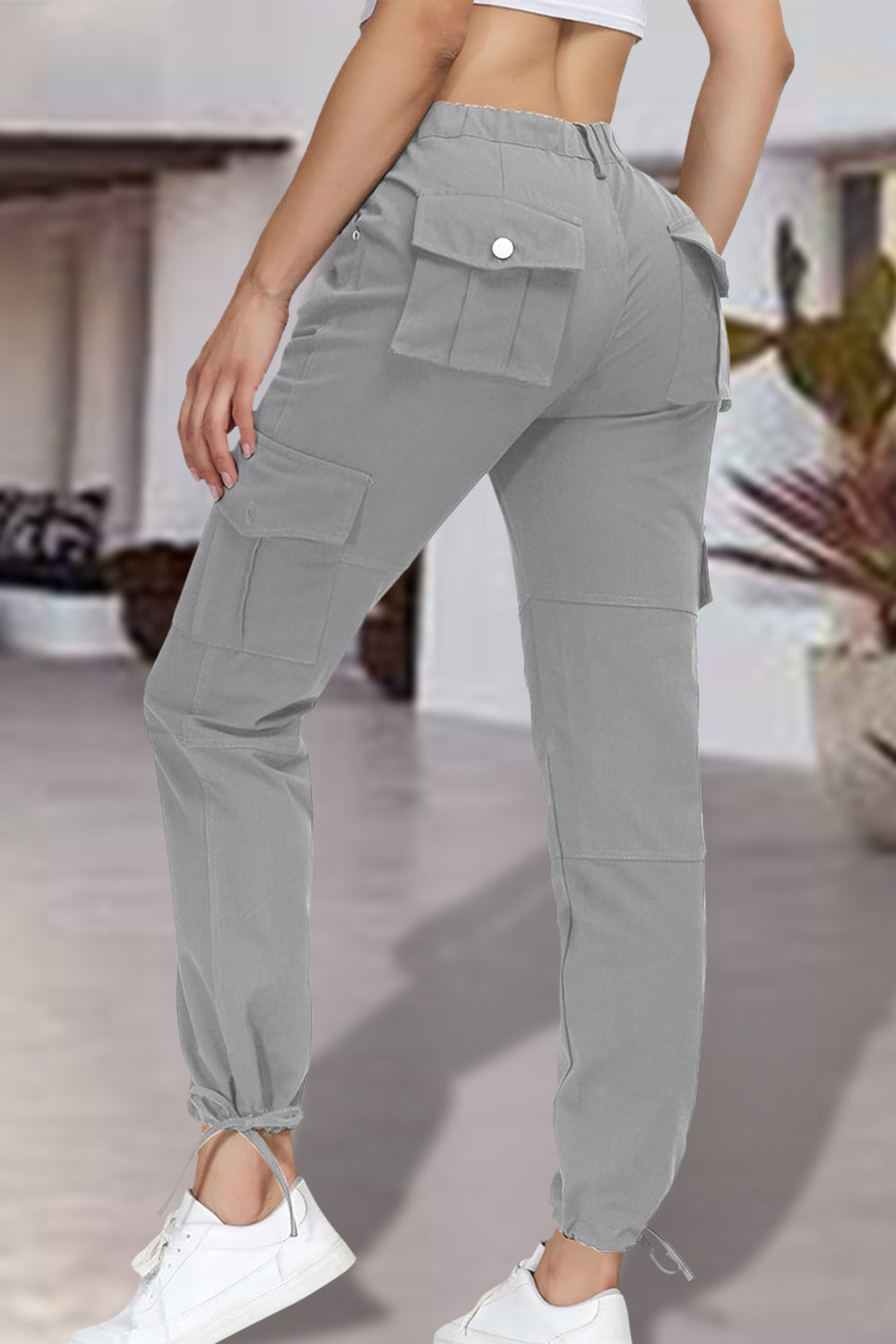 Women's Full Size High Waist Pants with Pockets