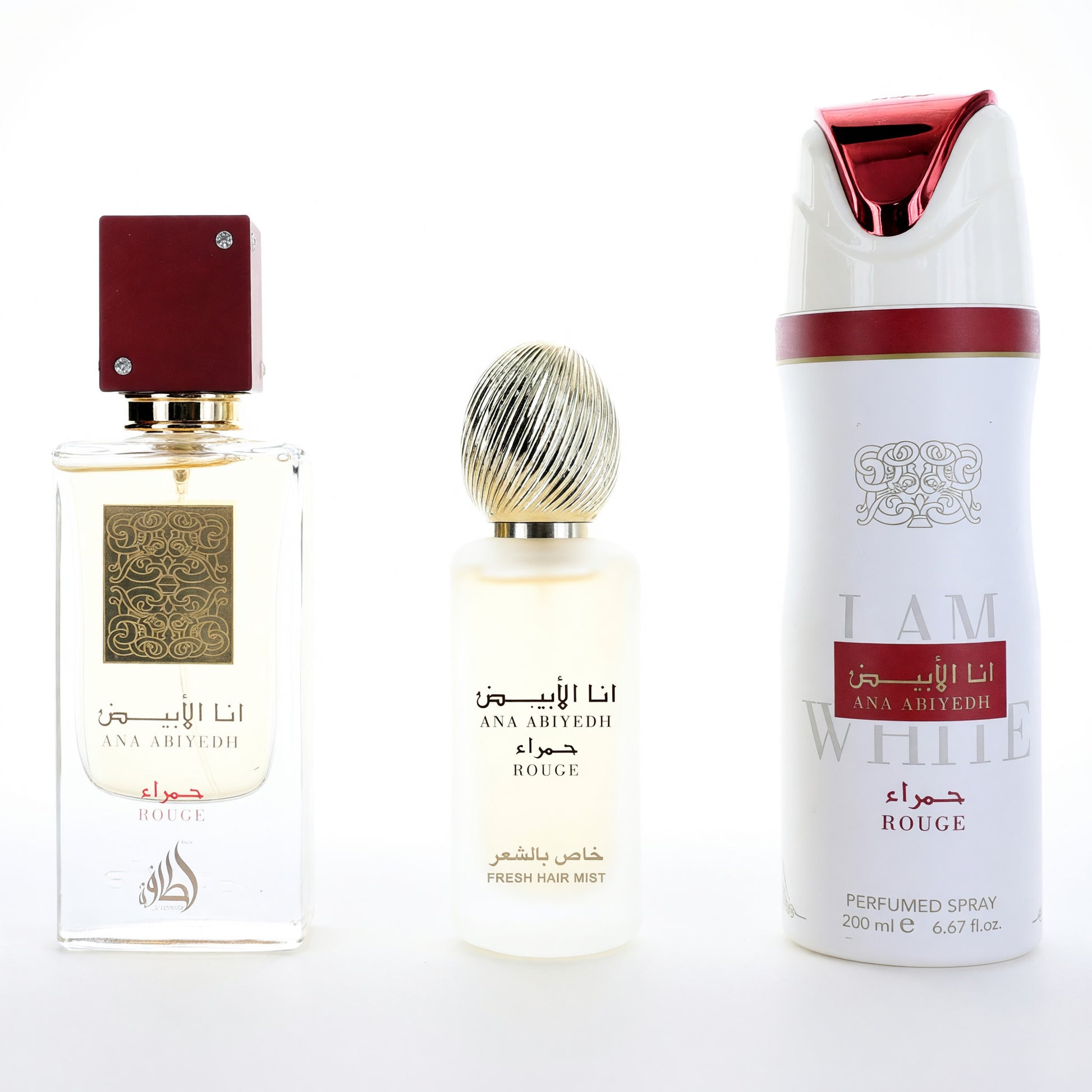 Ana Abiyedh Rouge by Lattafa, 3 Piece Gift Set for Unisex by Lattafa