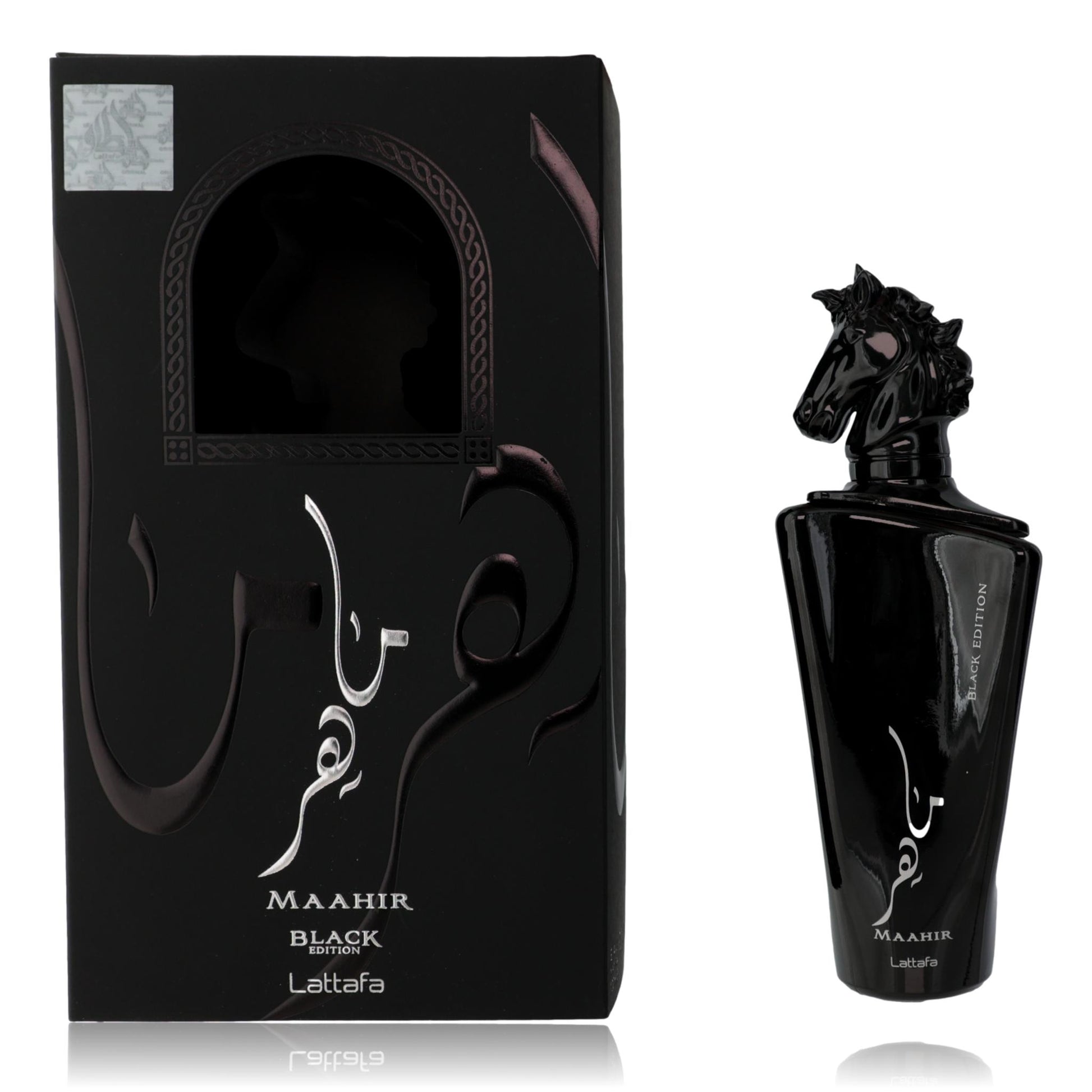 Maahir Black Edition by Lattafa, 3.4 oz EDP Spray for Unisex by Lattafa