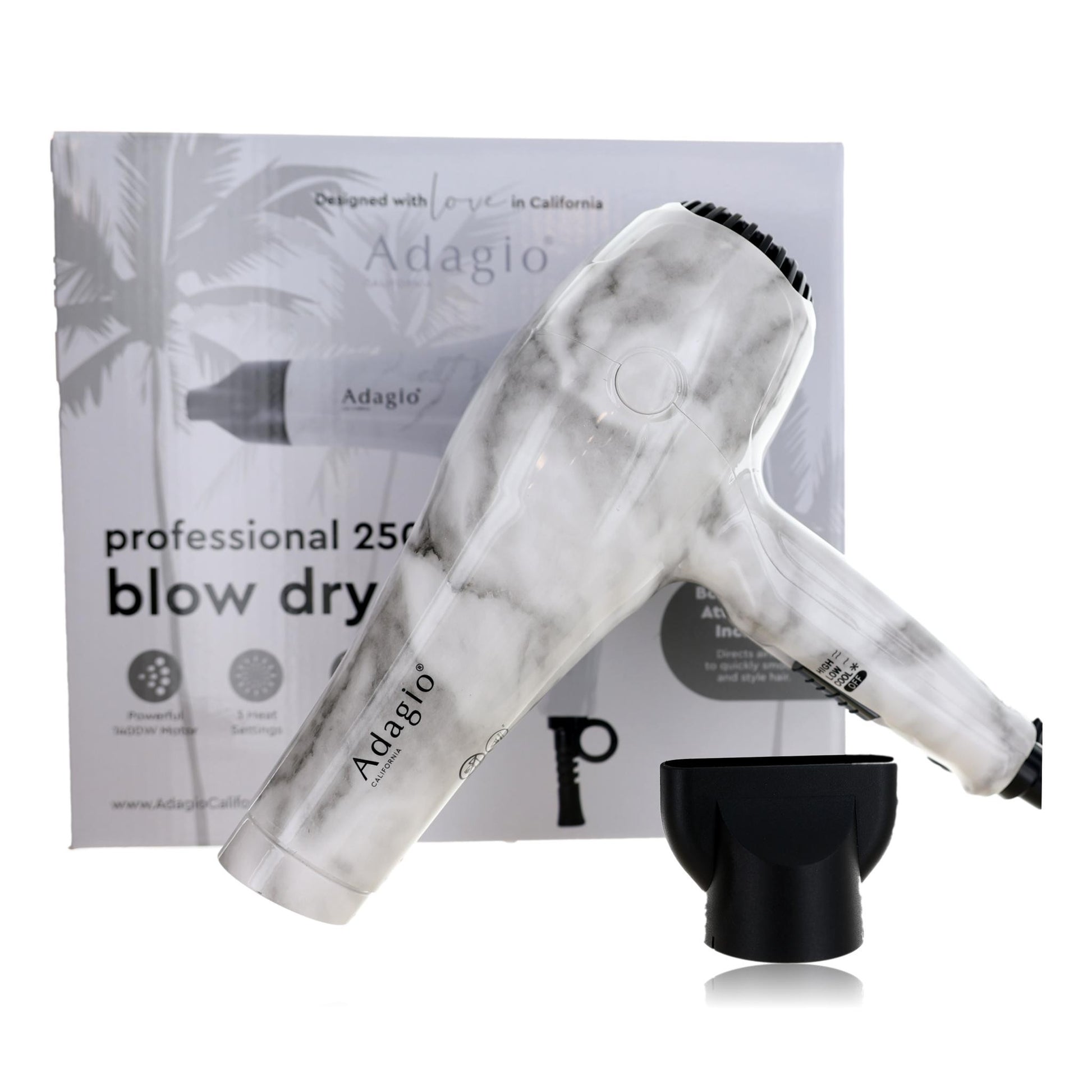 Adagio Professional 2500 Blow Dryer by Adagio - Marble by Adagio