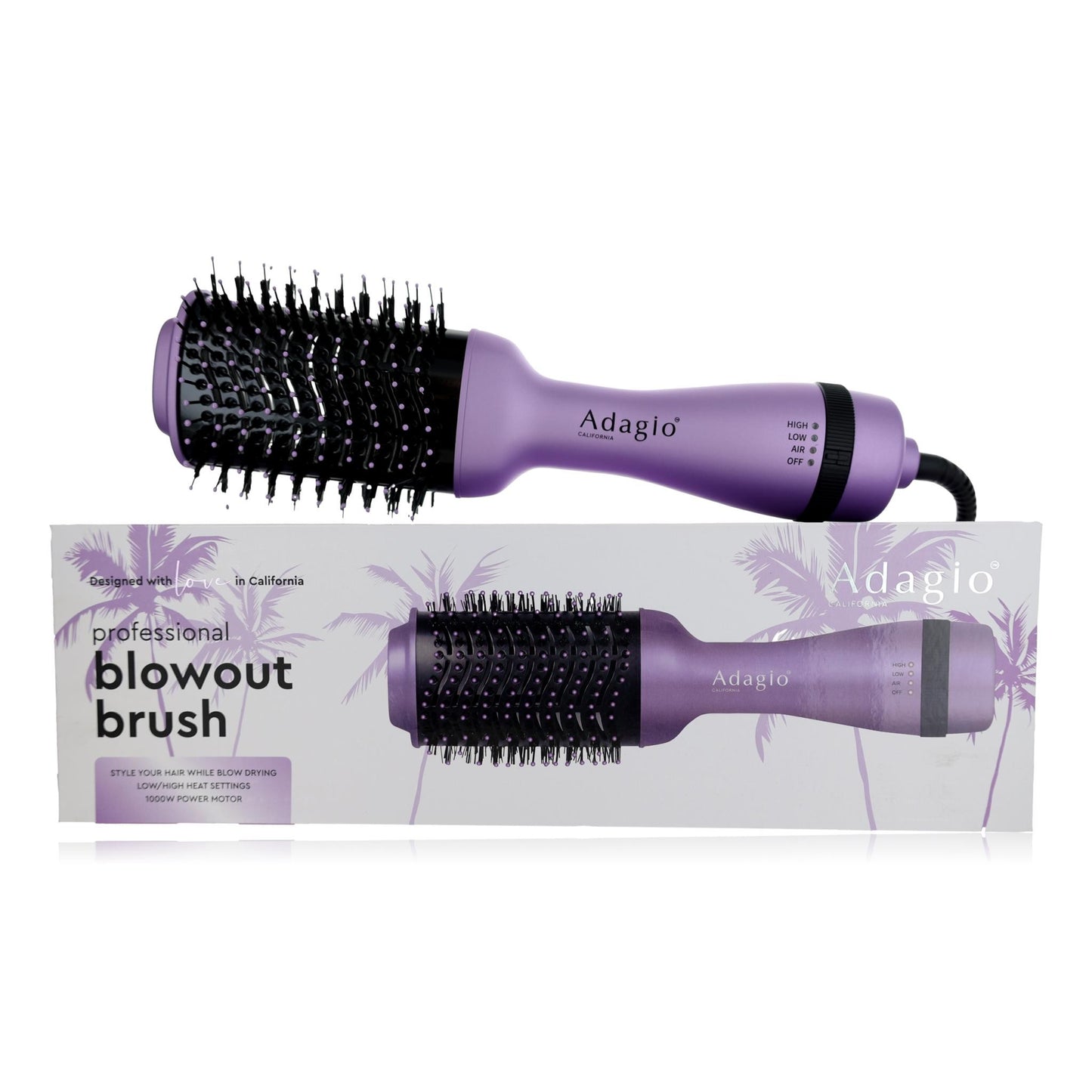 Adagio 3" Professional Blowout Brush by Adagio - Lavender by Adagio