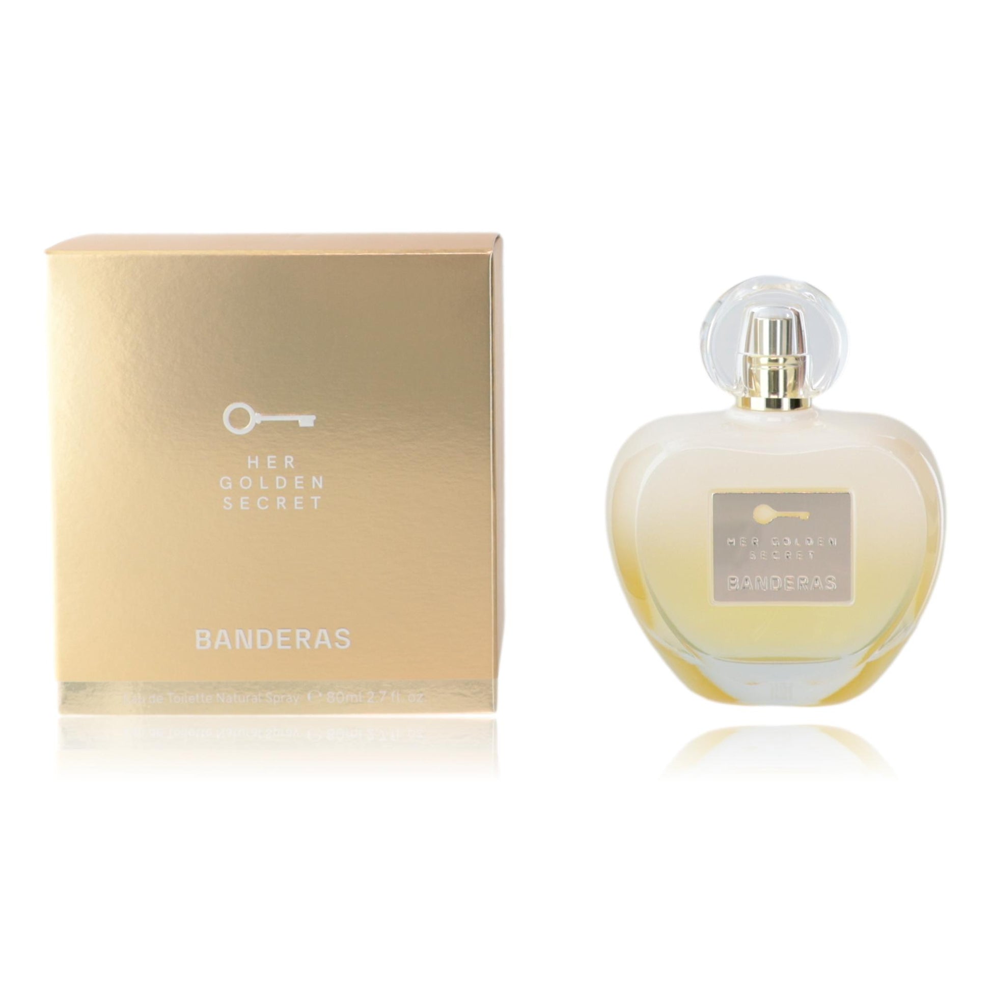 Her Golden Secret by Antonio Bandera, 2.7 oz EDT Spray for Women by Antonio Banderas