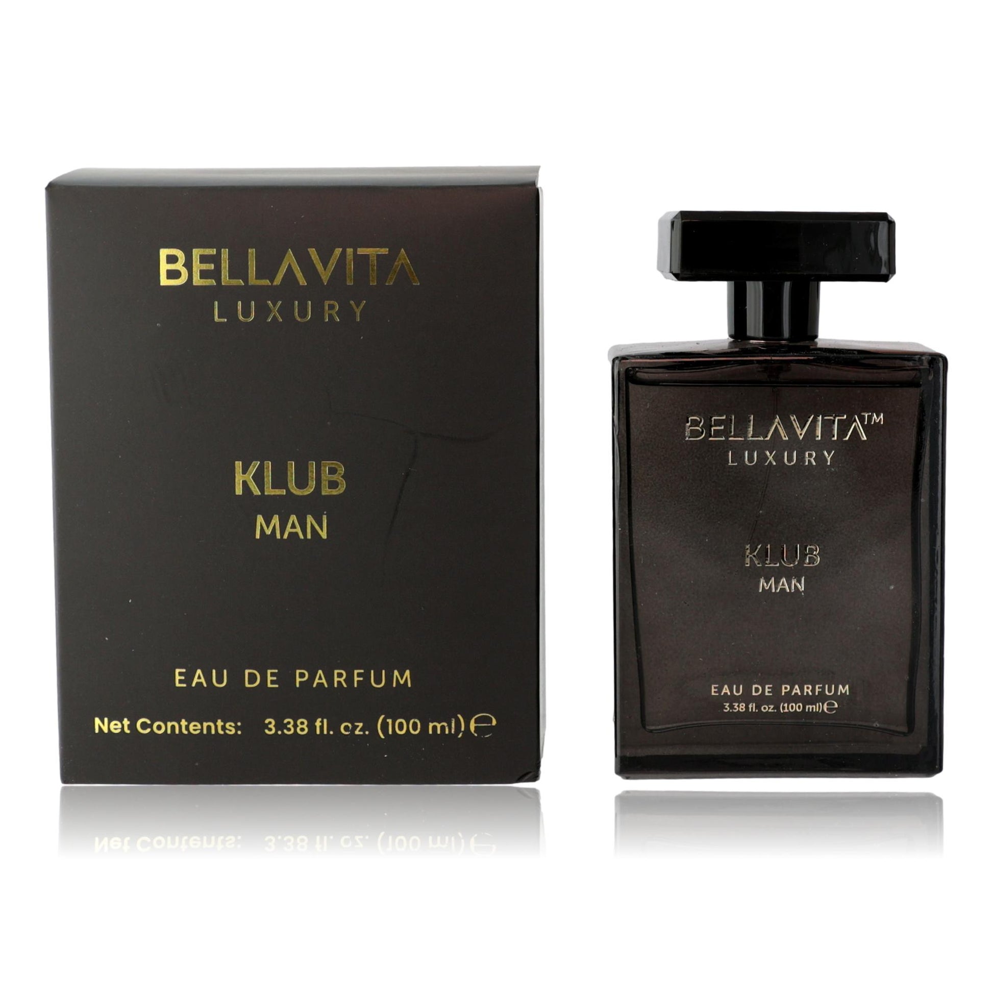Klub Man by Bellavita, 3.3 oz EDP Spray for Men by Bellavita