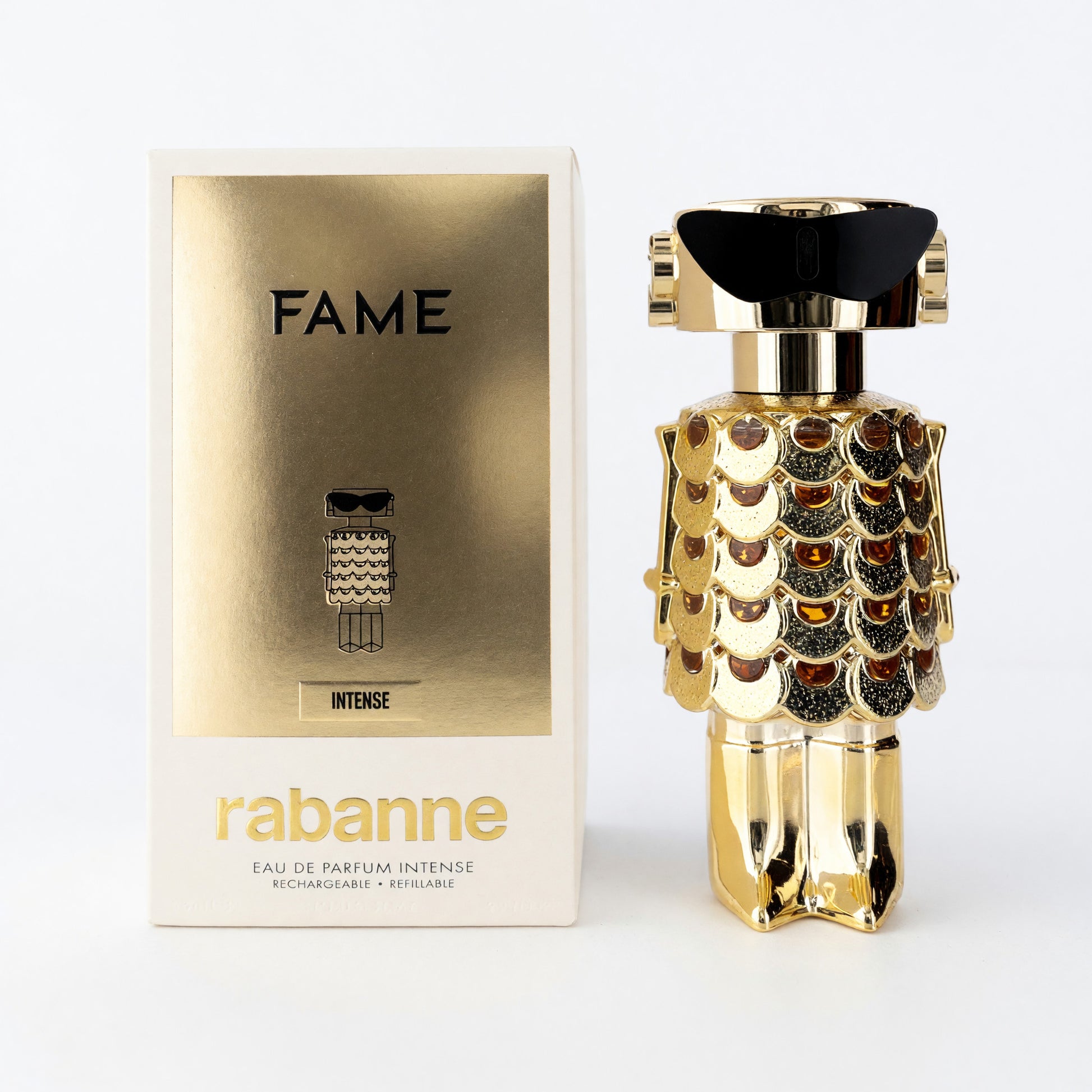 Fame Intense by Paco Rabanne, 2.7 oz EDP Spray Refillable for Women by Paco Rabanne