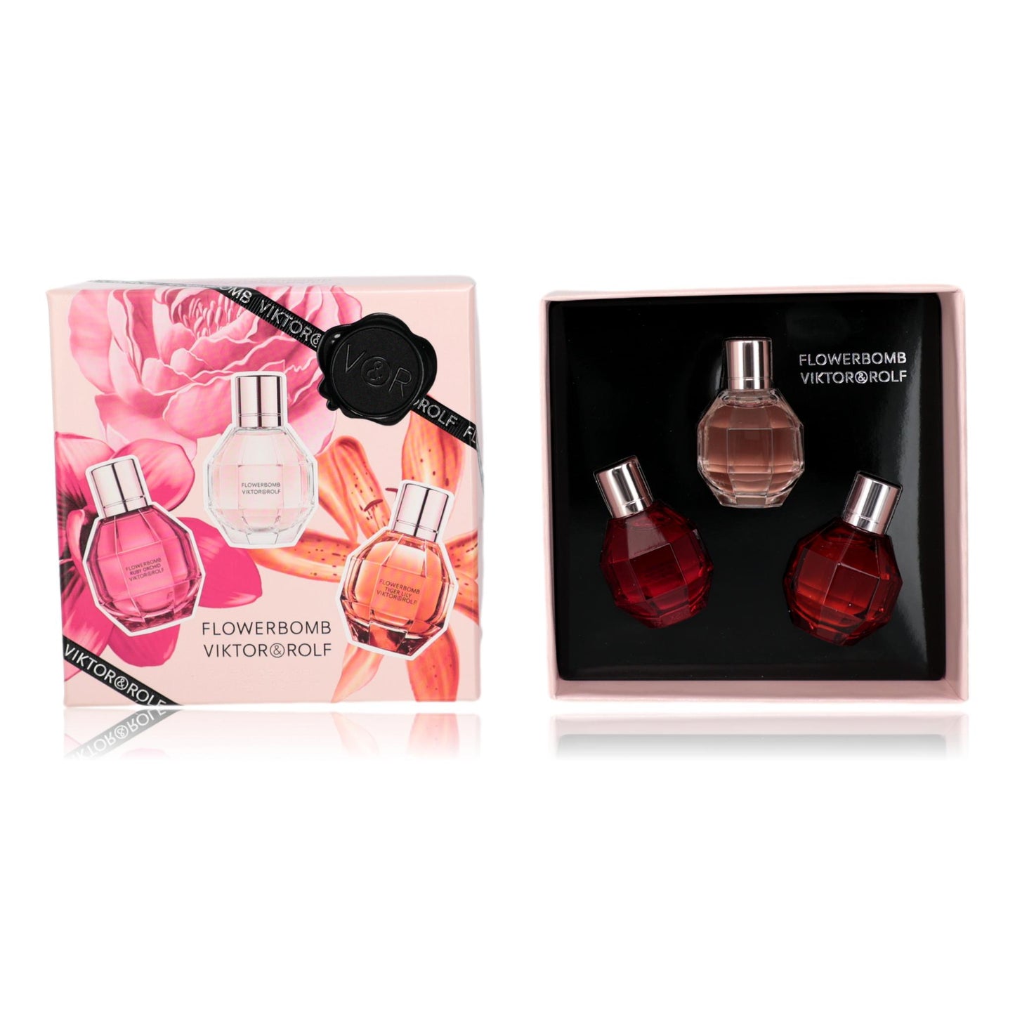 Flowerbomb by Viktor & Rolf, 3 Piece Variety Mini Set for Women by Viktor & Rolf